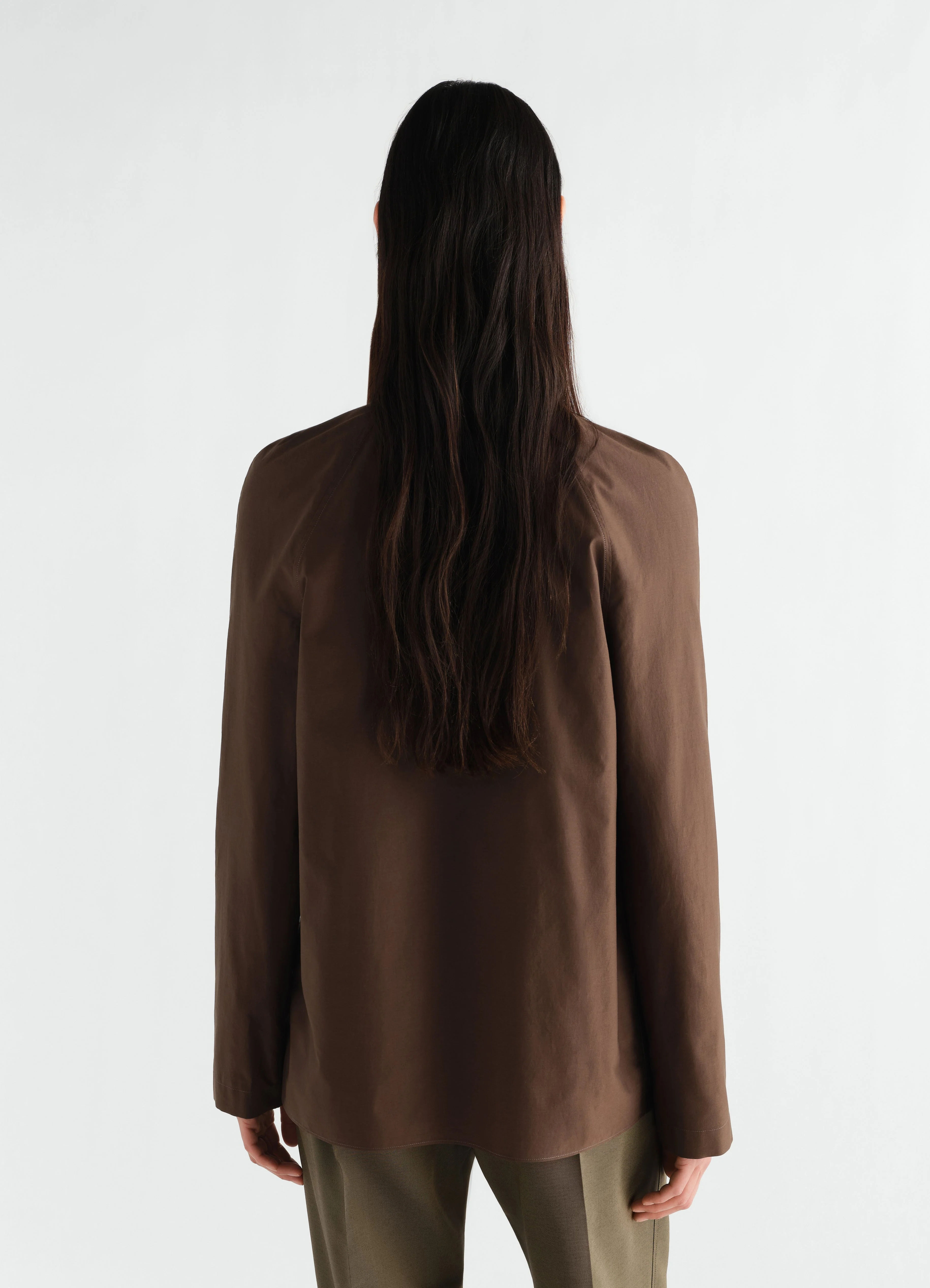 ASCOT BLOUSE IN WASHED COTTON SILK - Image 6