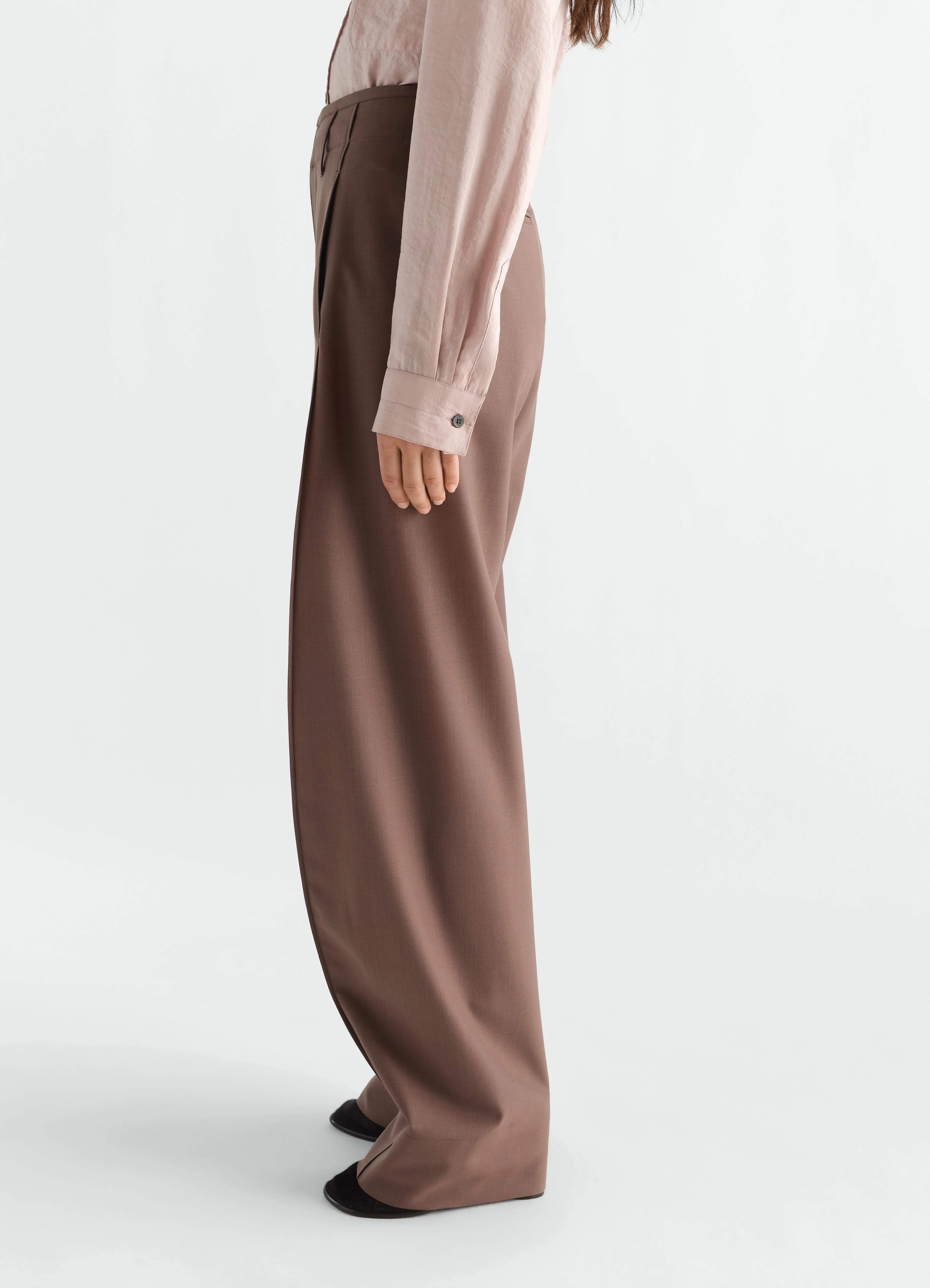 BAGGY PANTS IN TROPICAL WOOL BLEND - Image 3