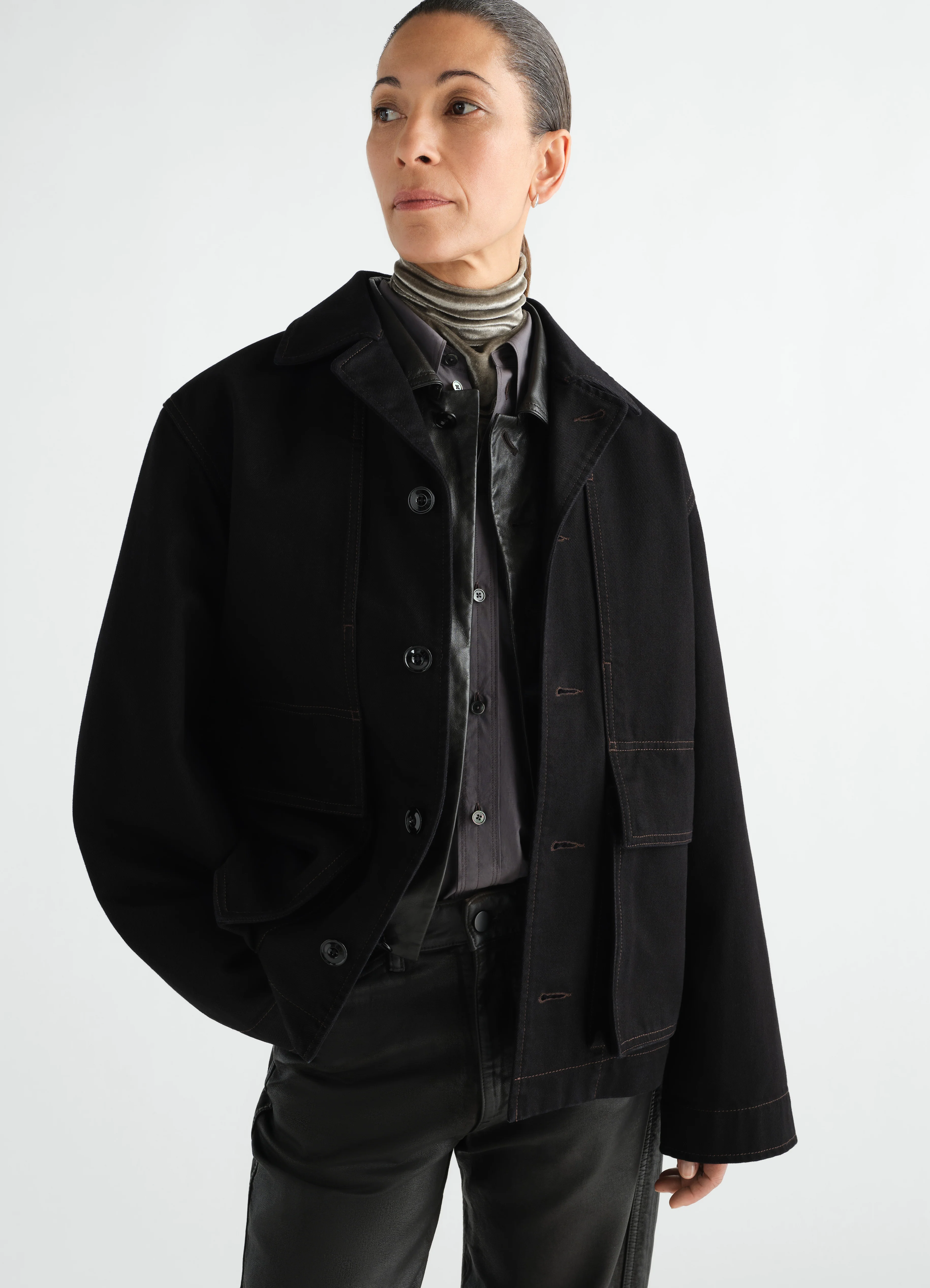 BOXY JACKET IN DENIM - Image 9