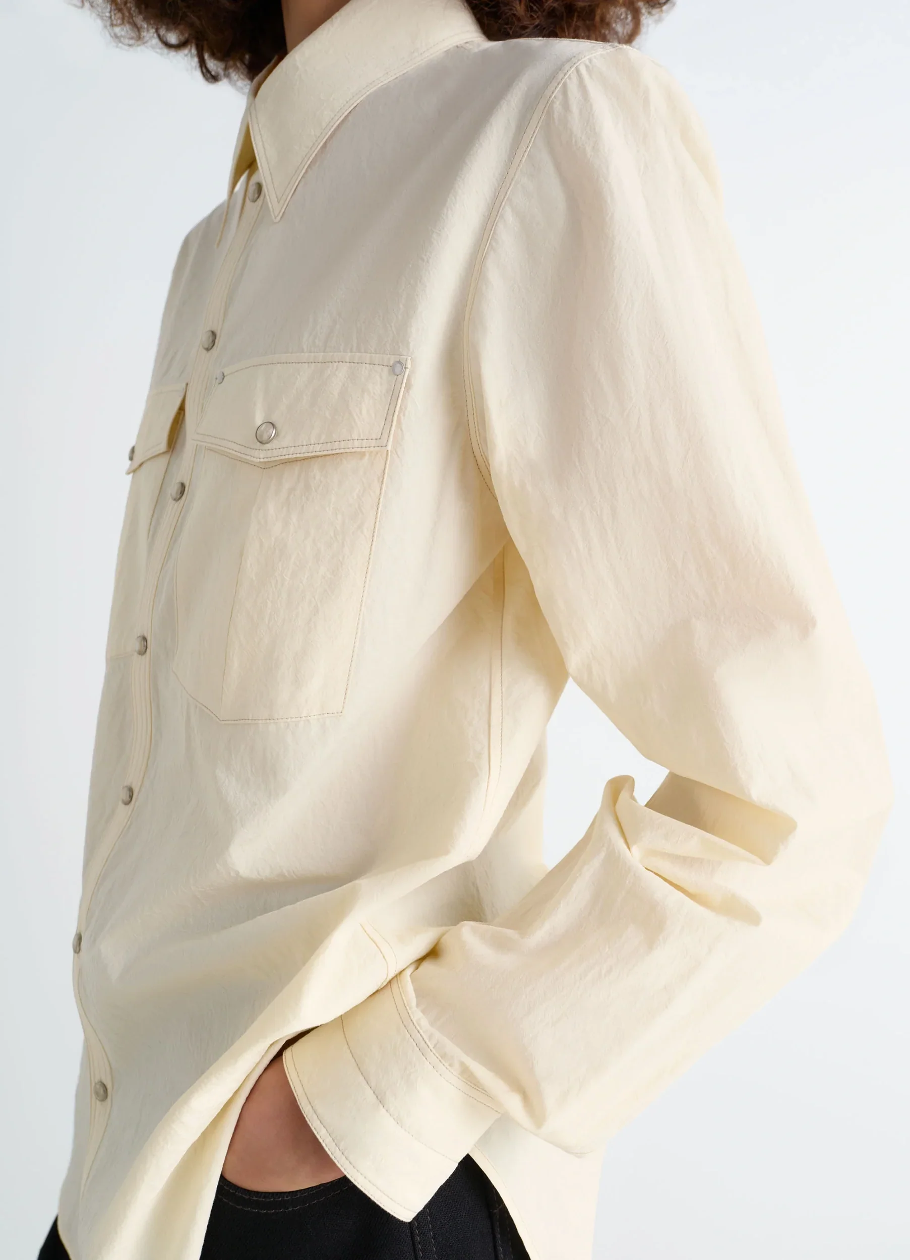 CHEST-POCKET FITTED SHIRT - Image 3