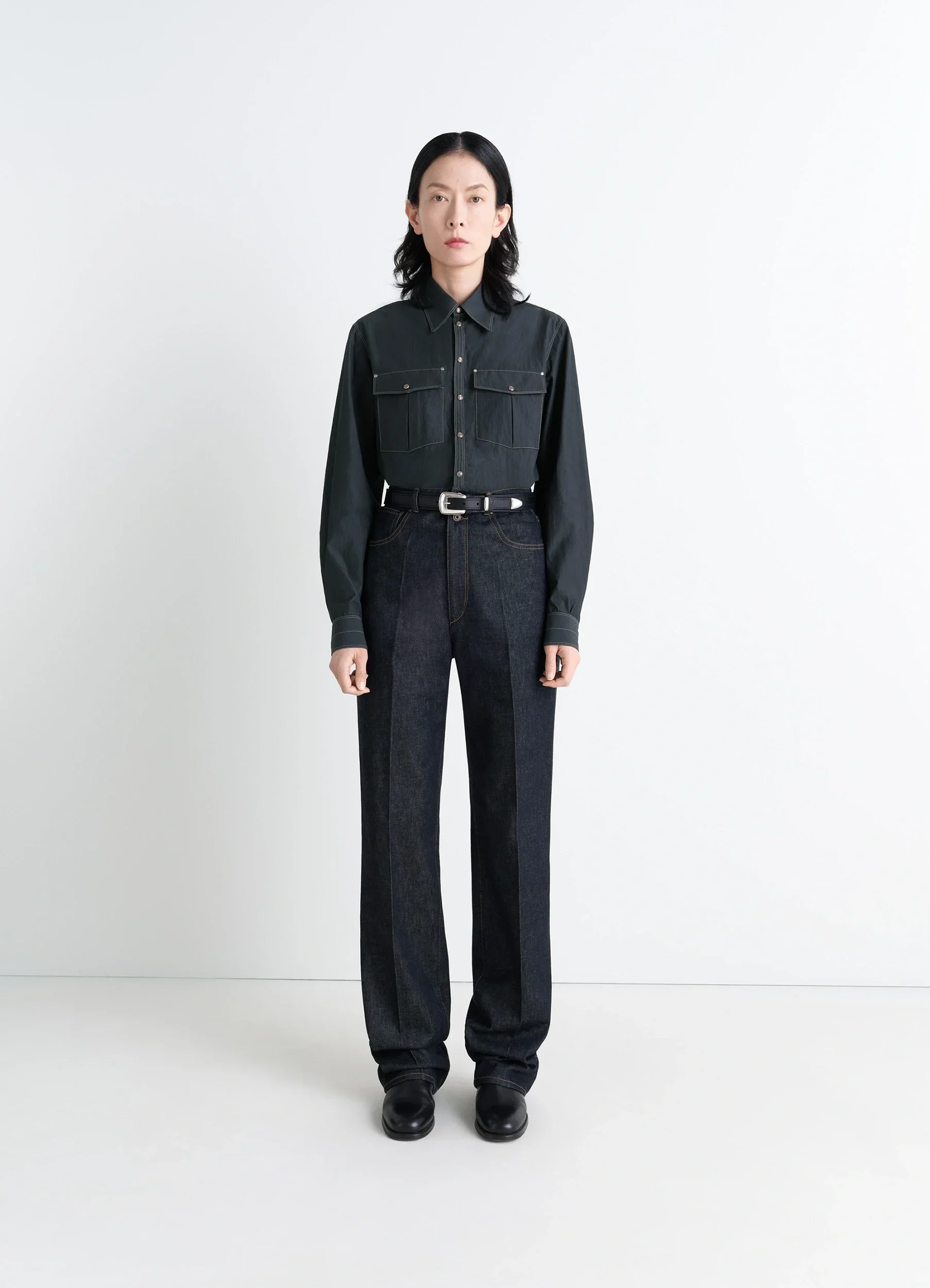 CHEST-POCKET FITTED SHIRT - Image 2