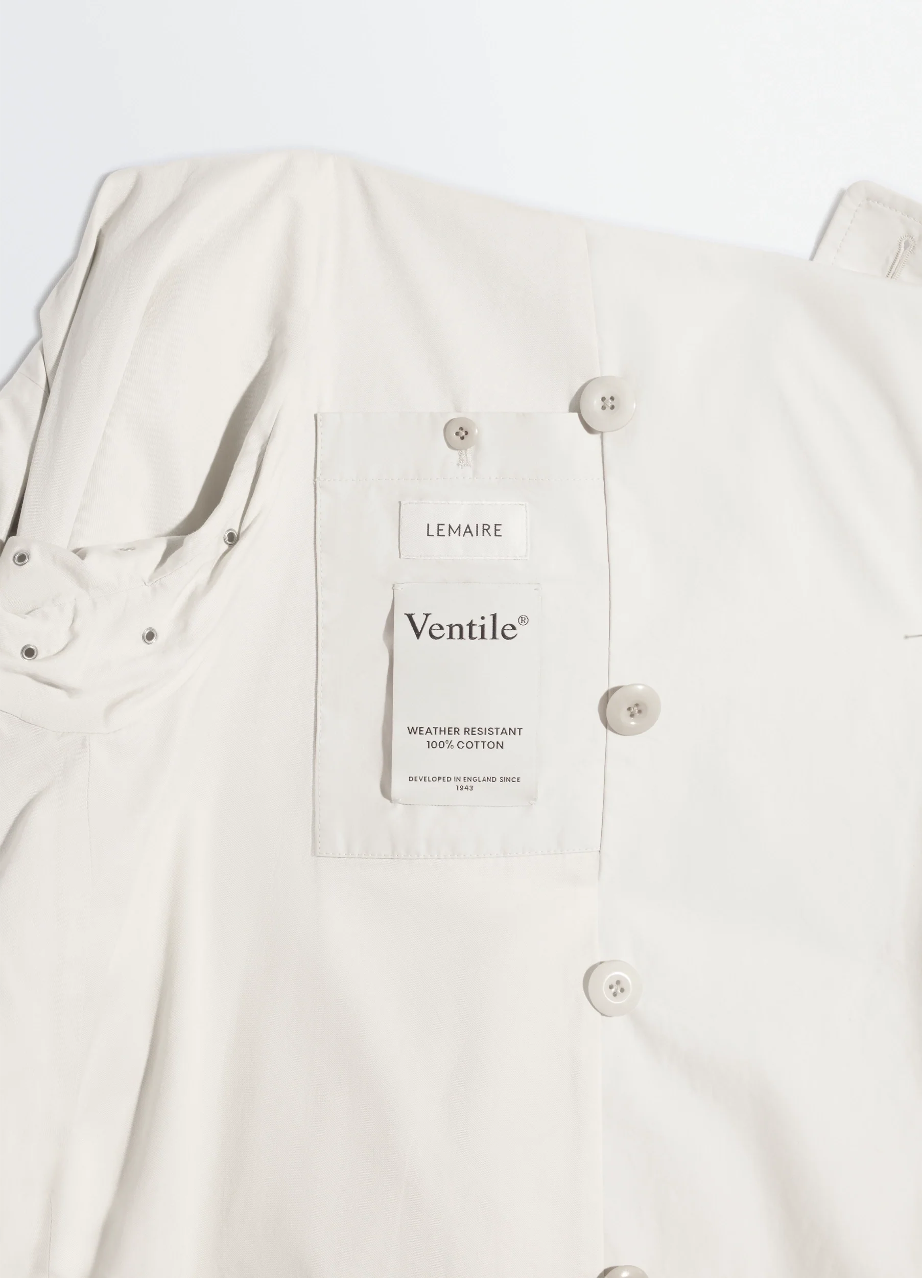 CROPPED TRENCH IN VENTILE® COTTON - Image 7