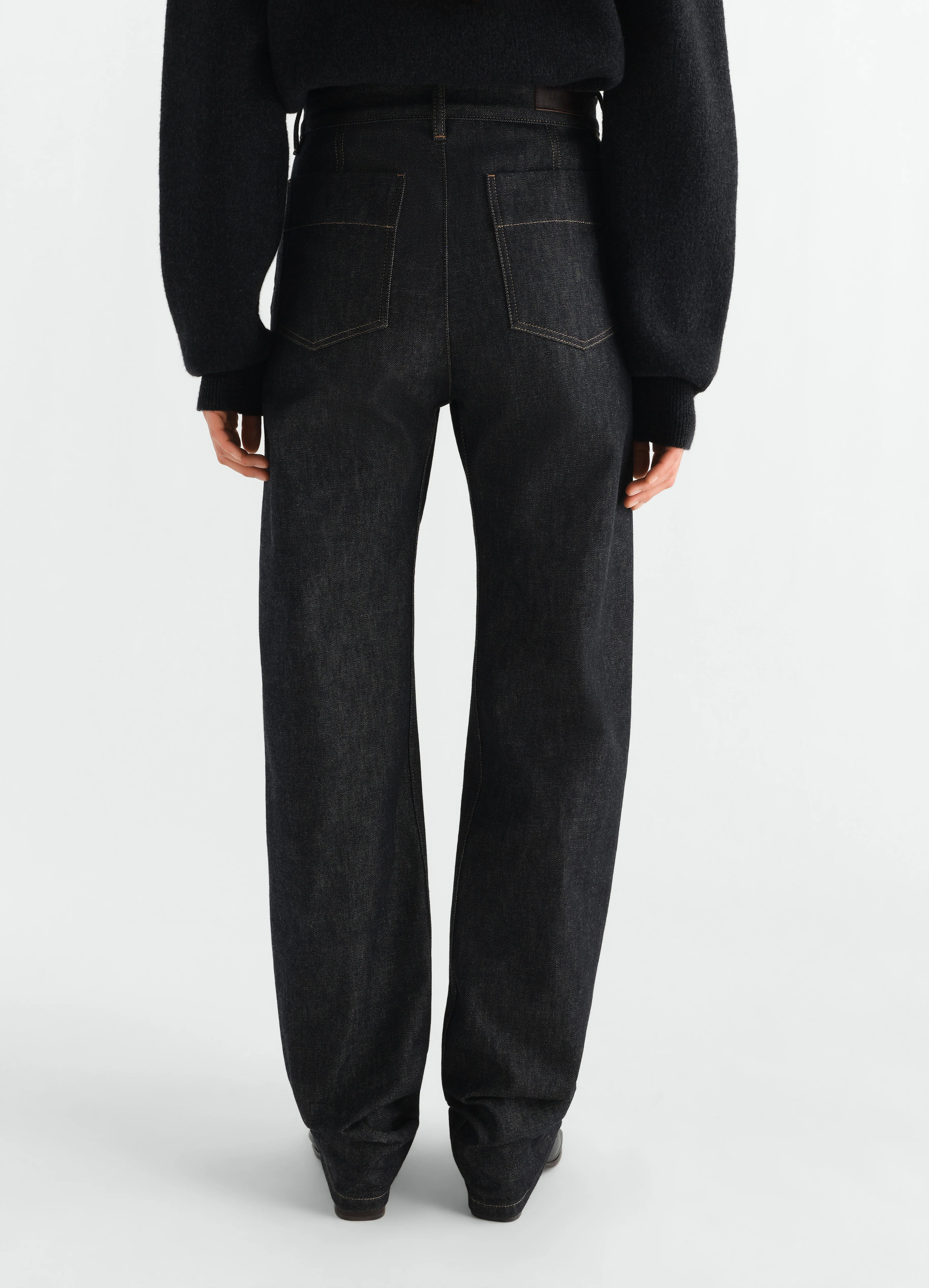FIVE POCKETS TWISTED PANTS IN SLATE DENIM - Image 4