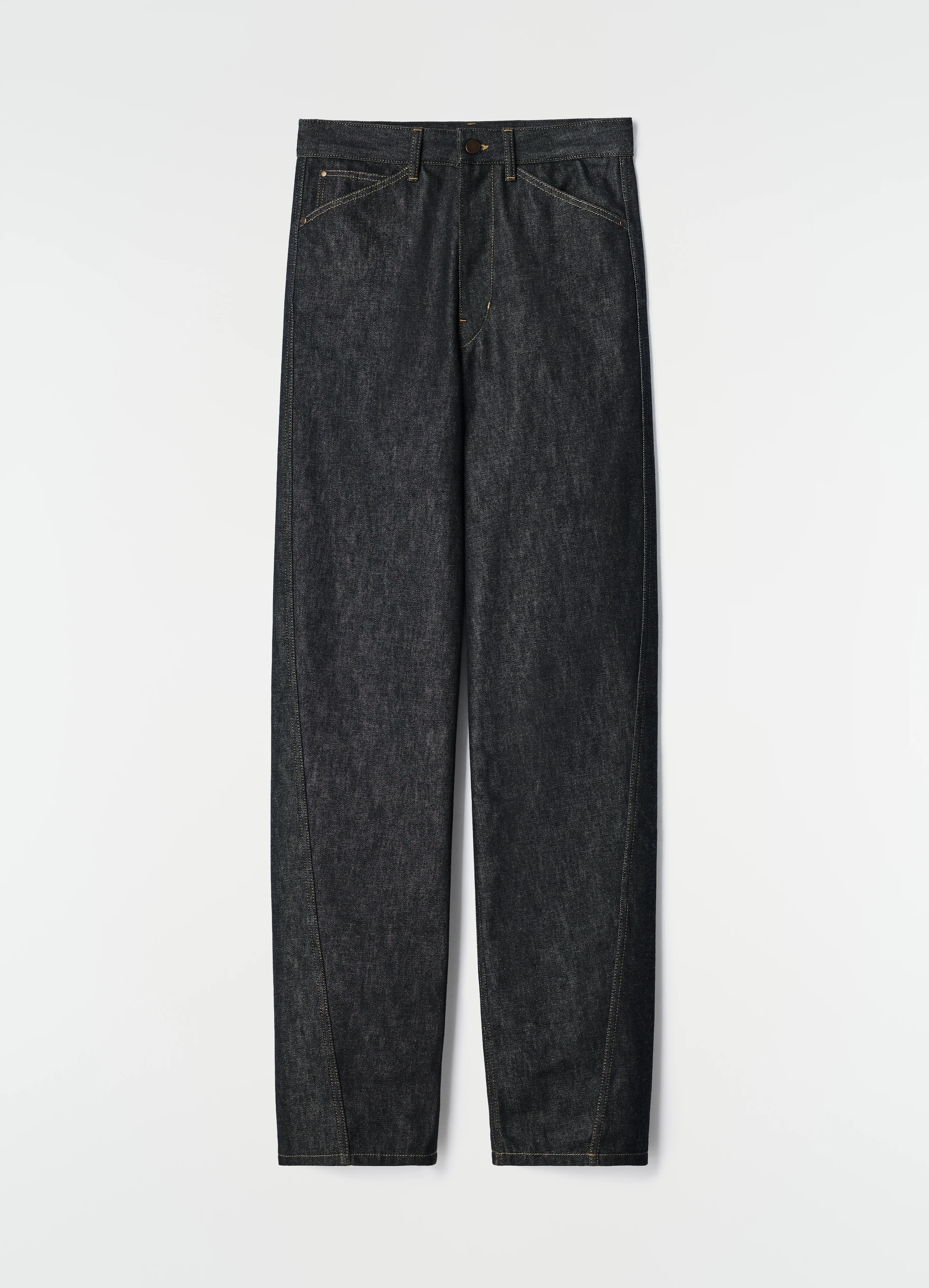 FIVE POCKETS TWISTED PANTS IN SLATE DENIM - Image 6