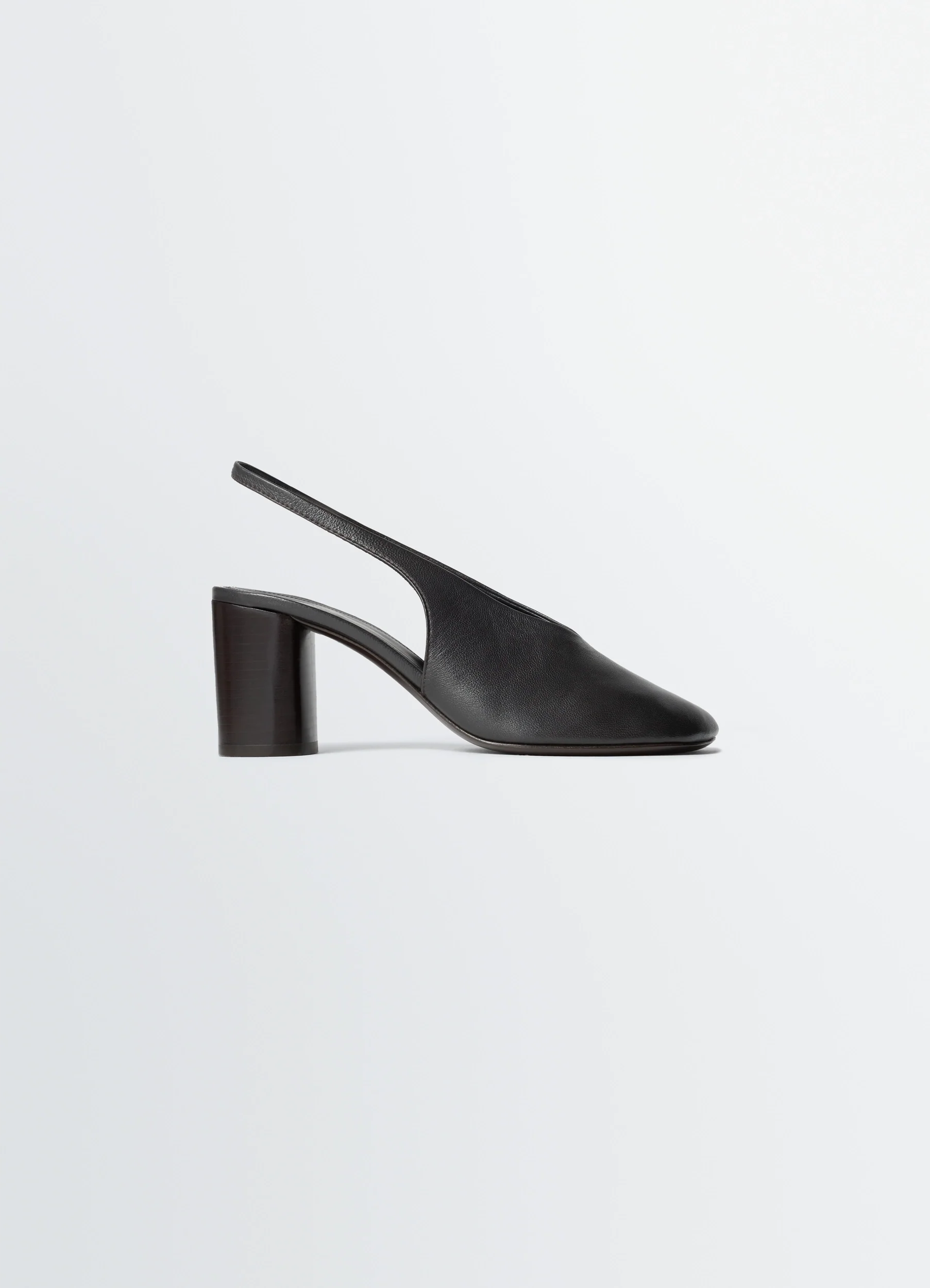 GLOVE SLINGBACK PUMPS 80 MM HEEL IN LEATHER
