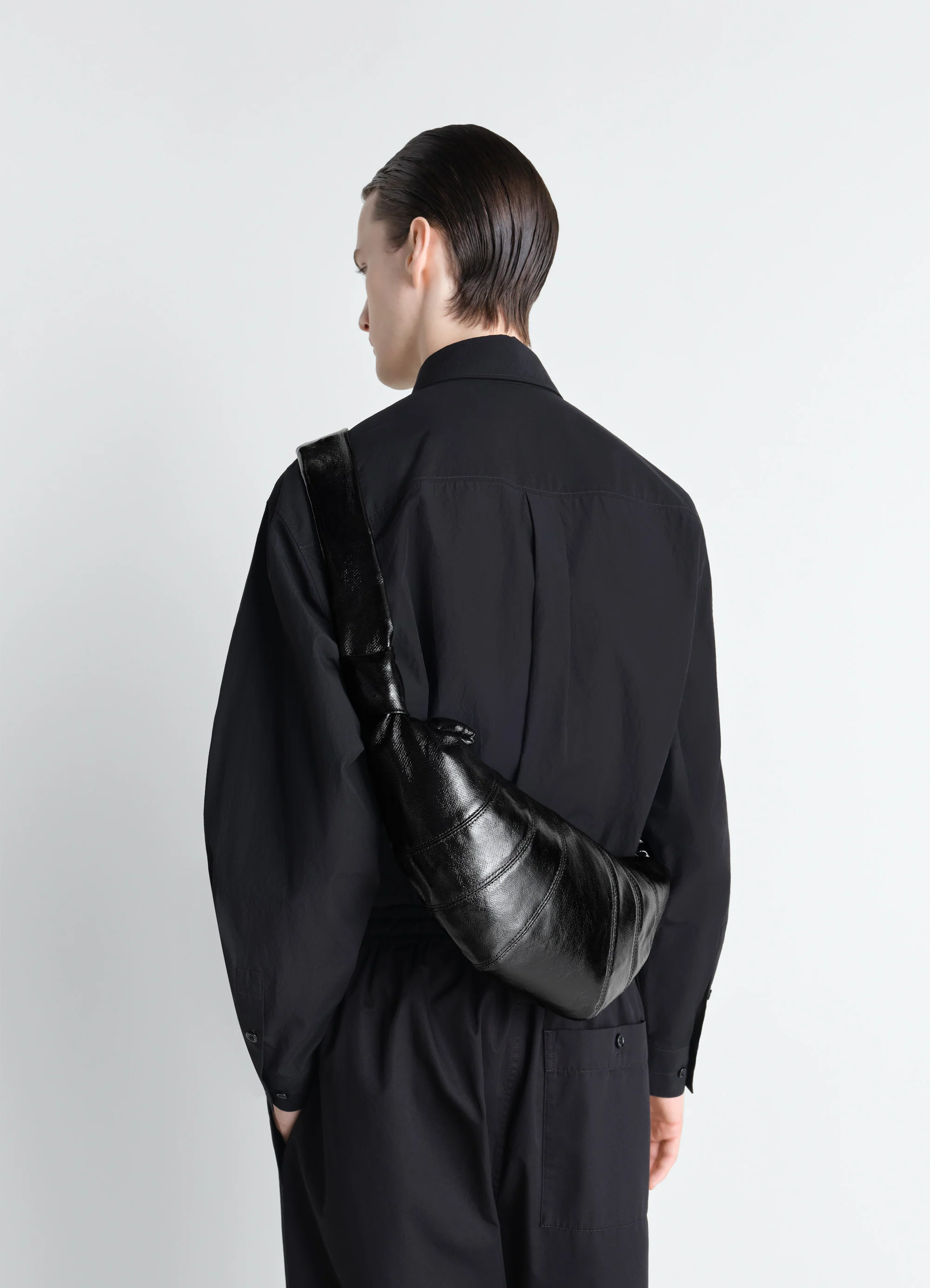 MEDIUM CROISSANT BAG IN COATED COTTON - Image 8