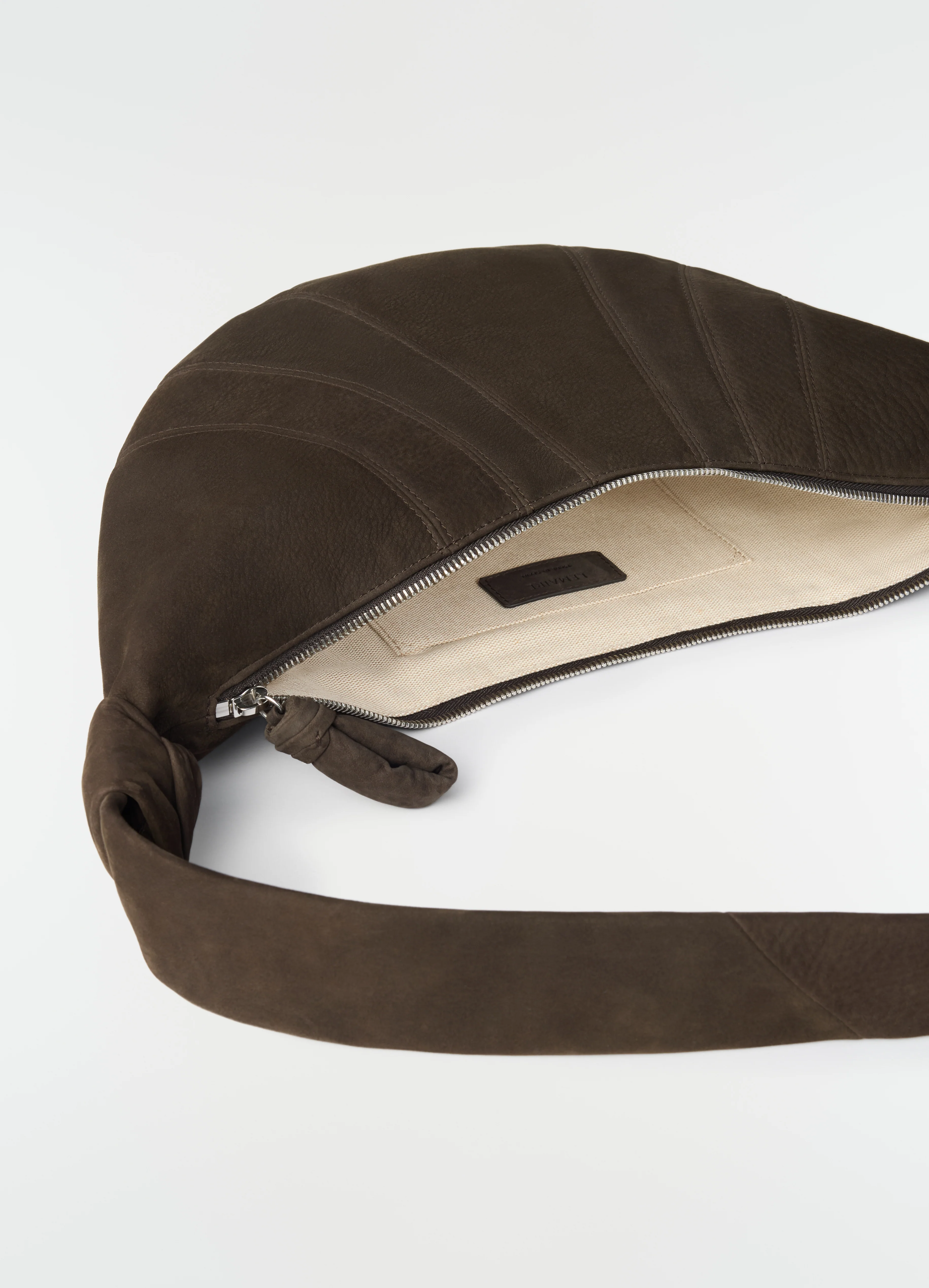 MEDIUM CROISSANT BAG IN ALPACA NUBUCK - Image 5