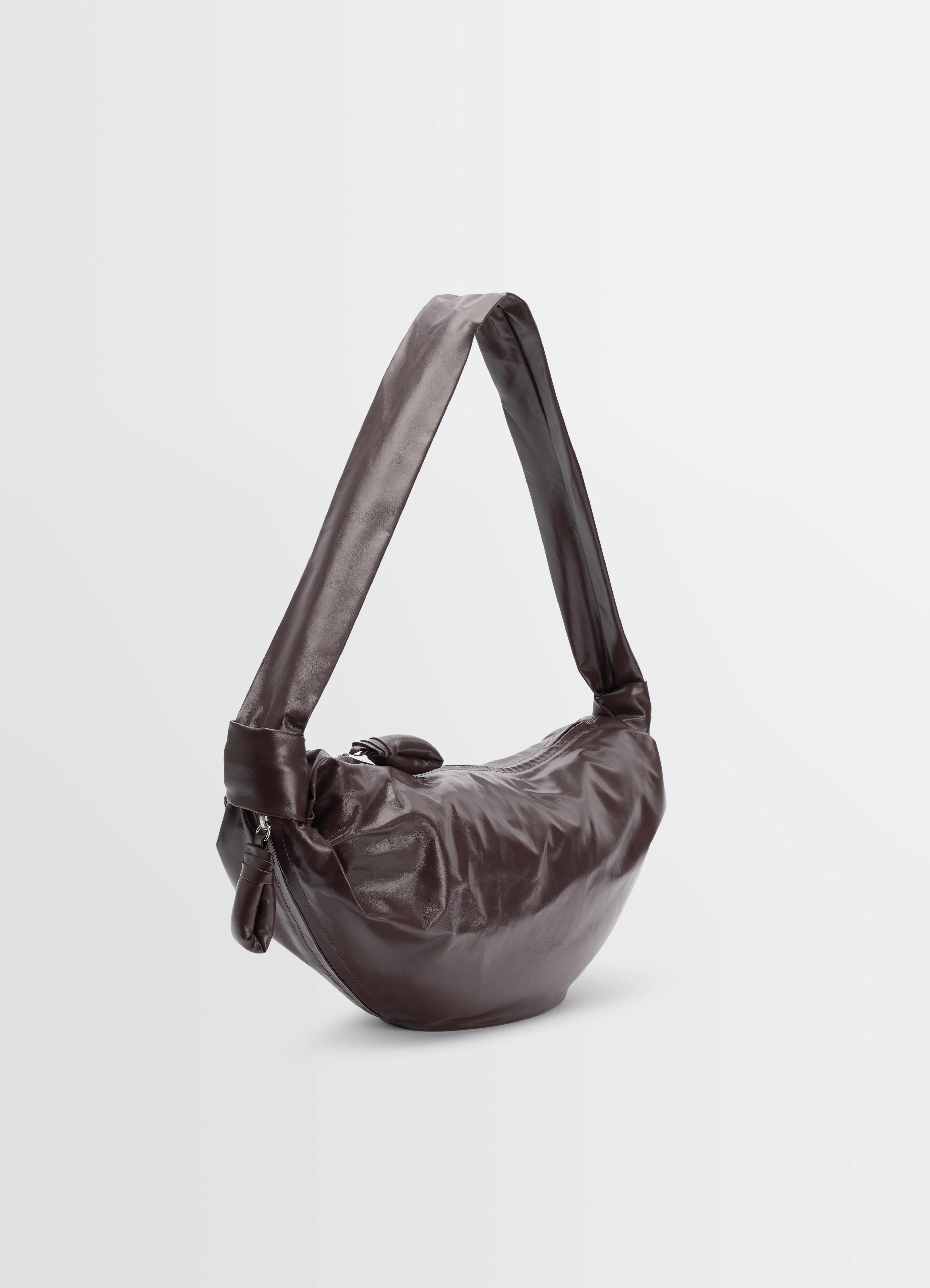 MEDIUM SOFT CROISSANT BAG IN PAPER LEATHER - Image 3