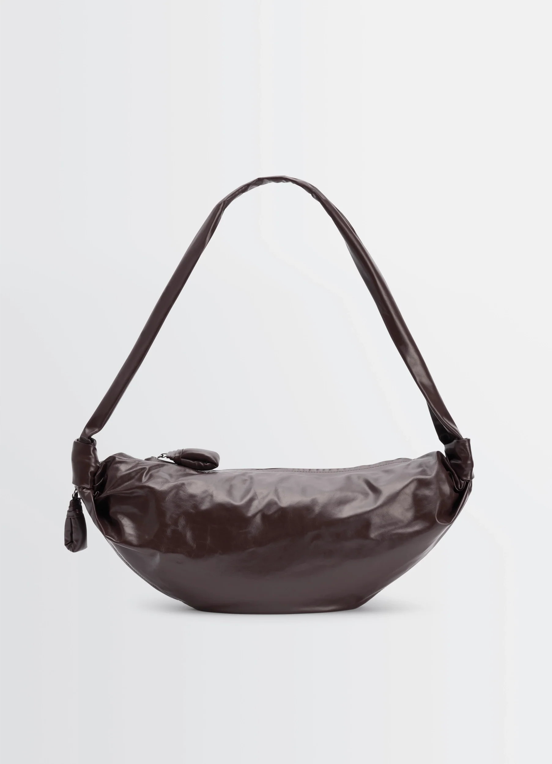 MEDIUM SOFT CROISSANT BAG IN PAPER LEATHER - Image 5