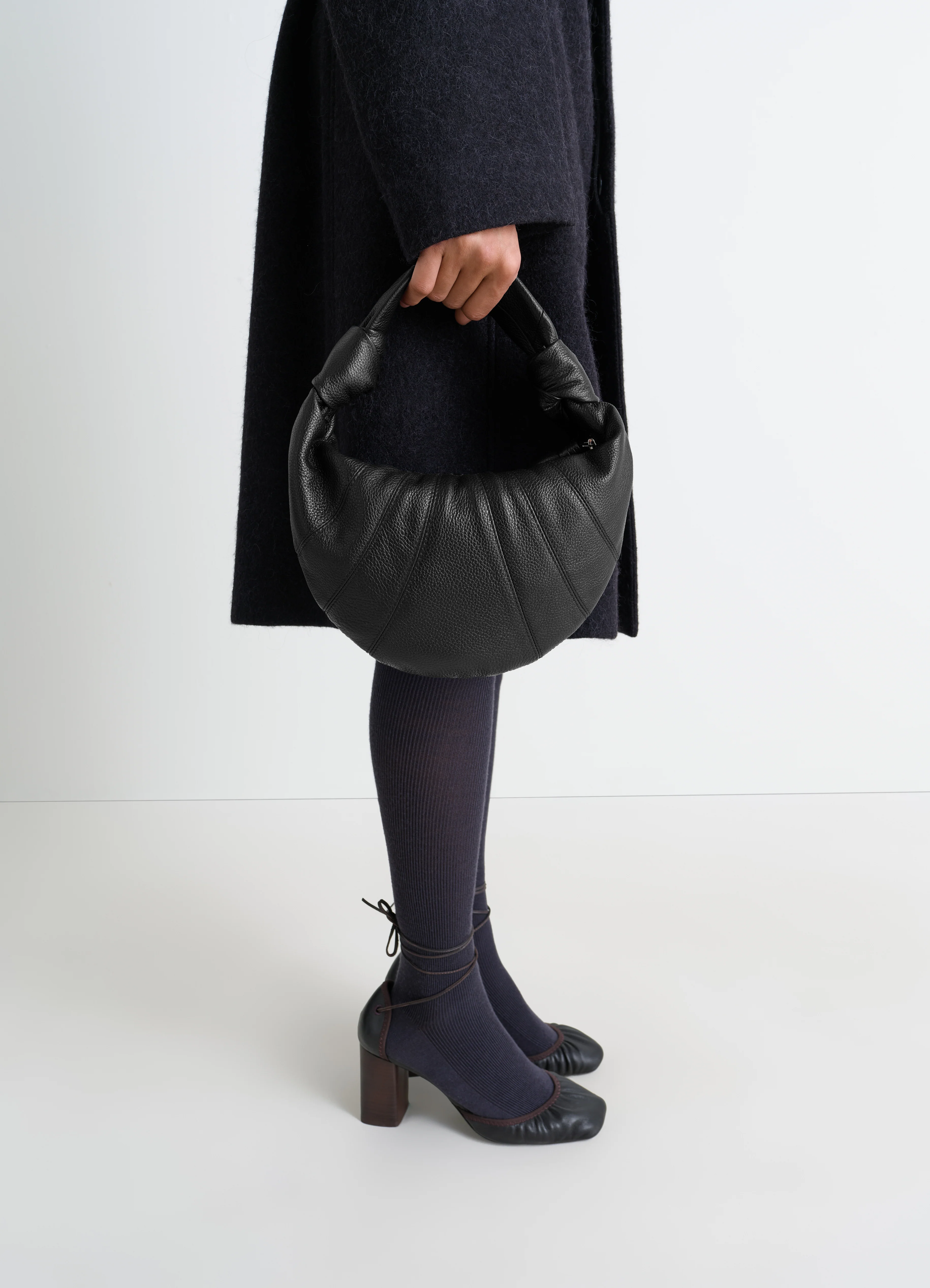 MINI FORTUNE CROISSANT BAG IN LEATHER - Image 2