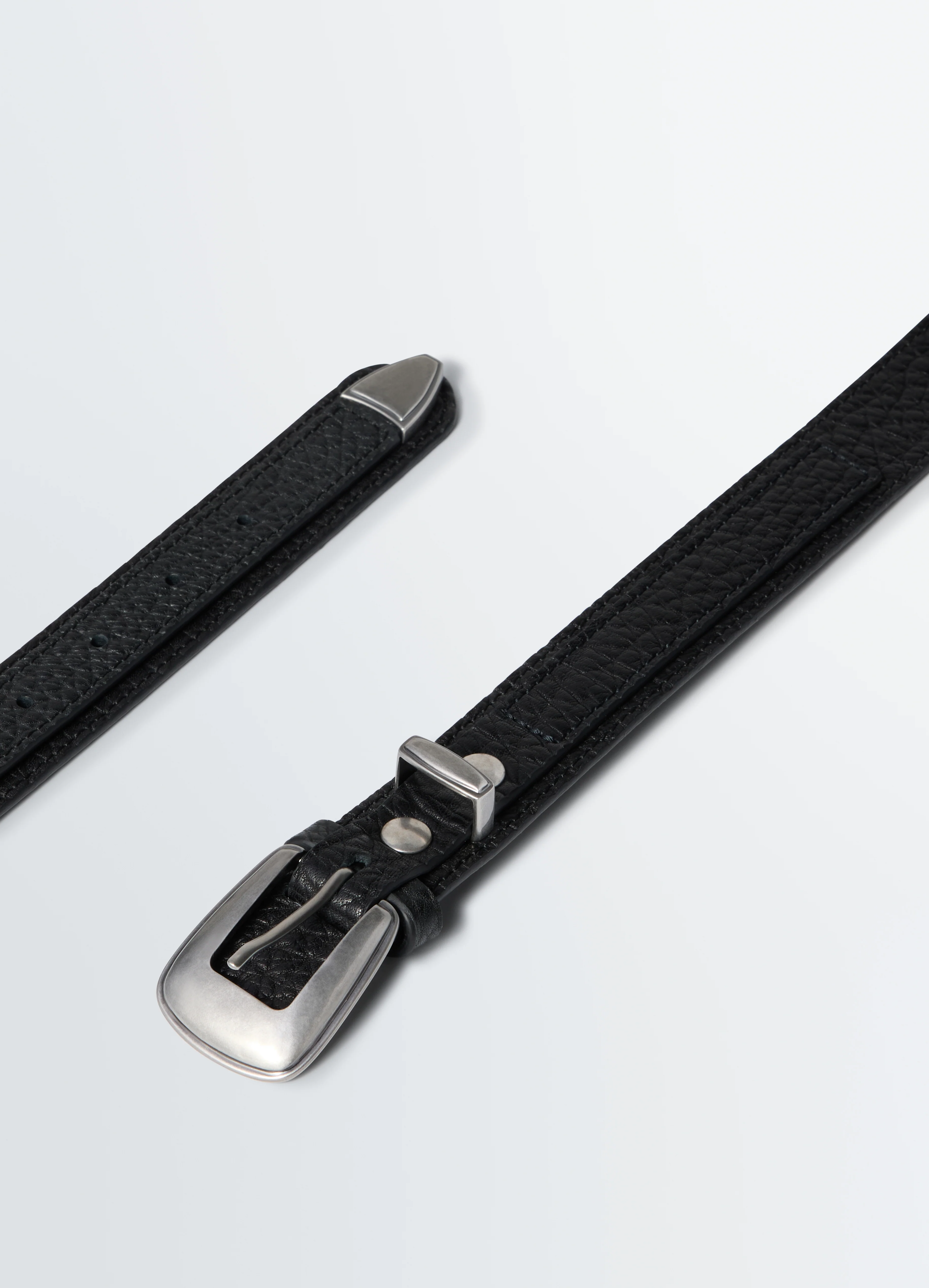 MINIMAL WESTERN BELT IN LEATHER - Image 3
