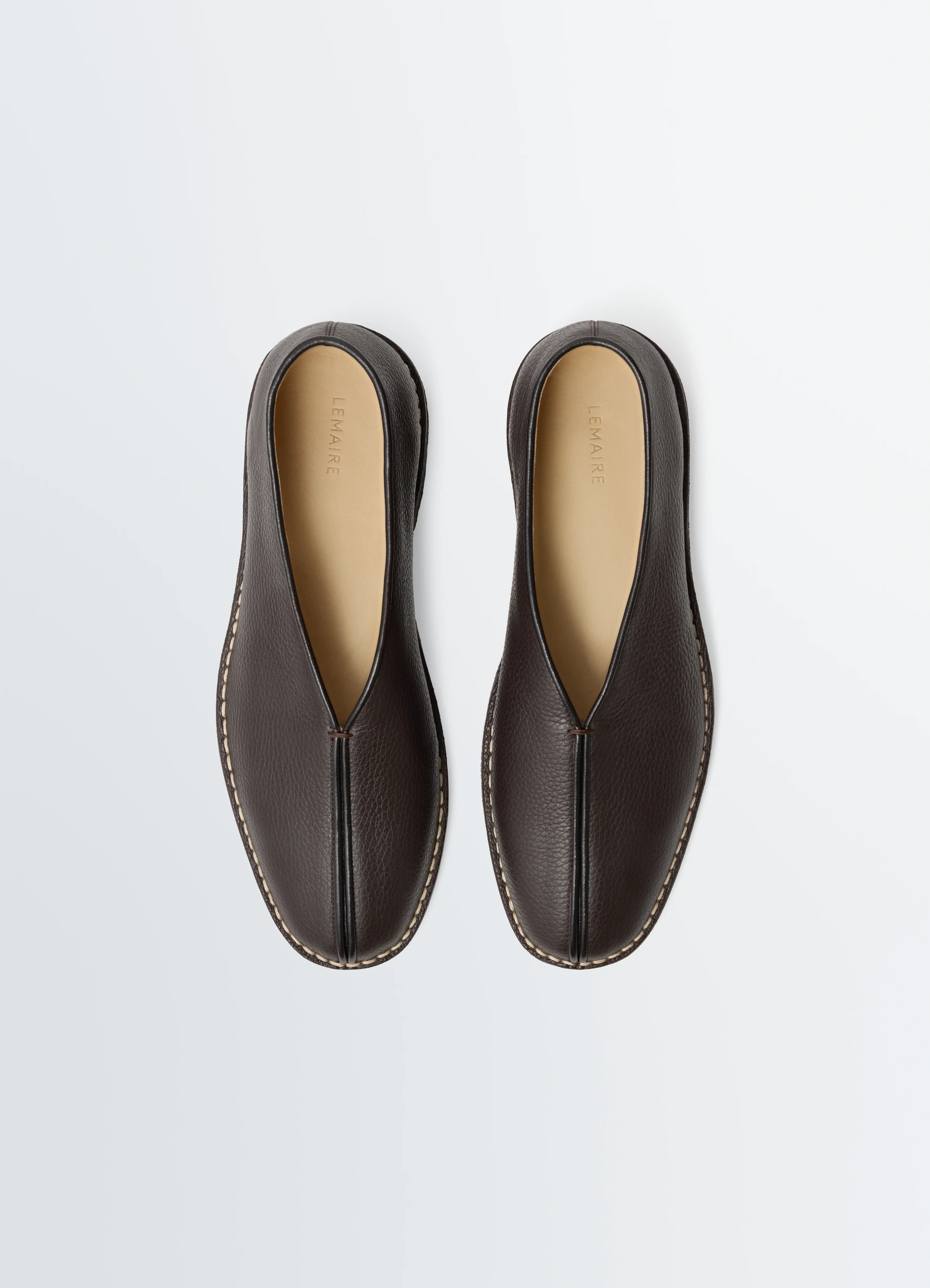 PIPED CREPE SLIPPERS IN LEATHER - Image 5