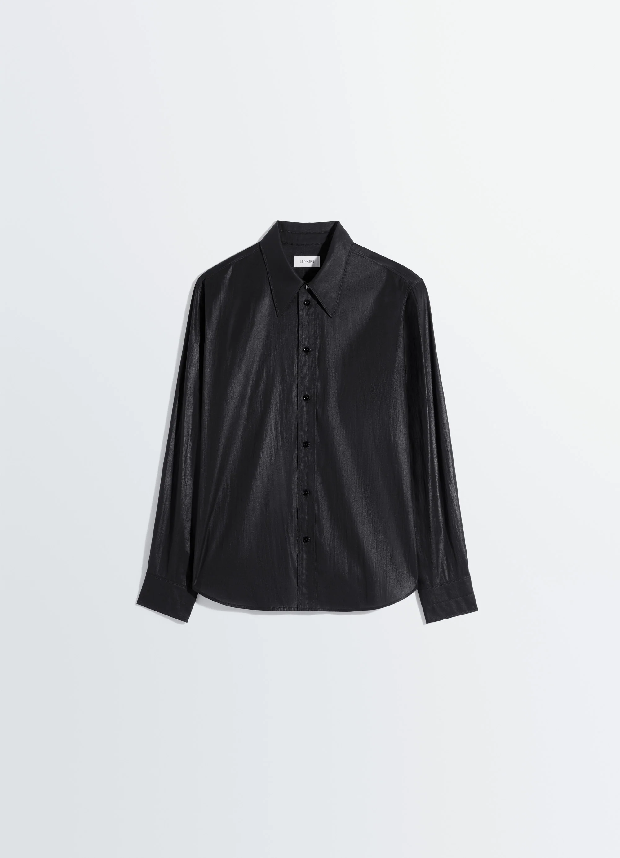 POINTED COLLAR SURREALIST SHIRT IN CHINTZED TOILE - Image 6