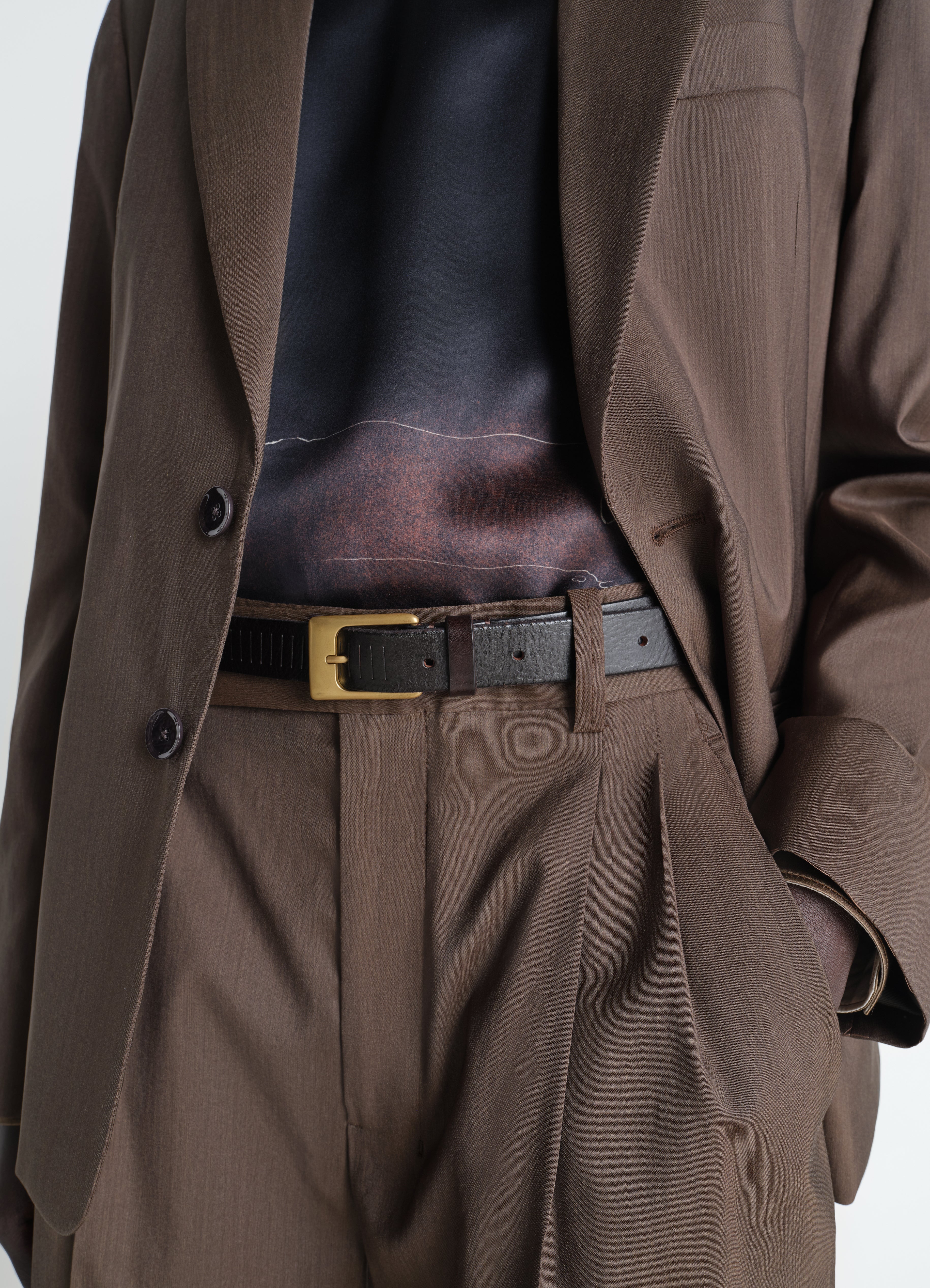 RAIL BELT 25 MM IN LEATHER - Image 3