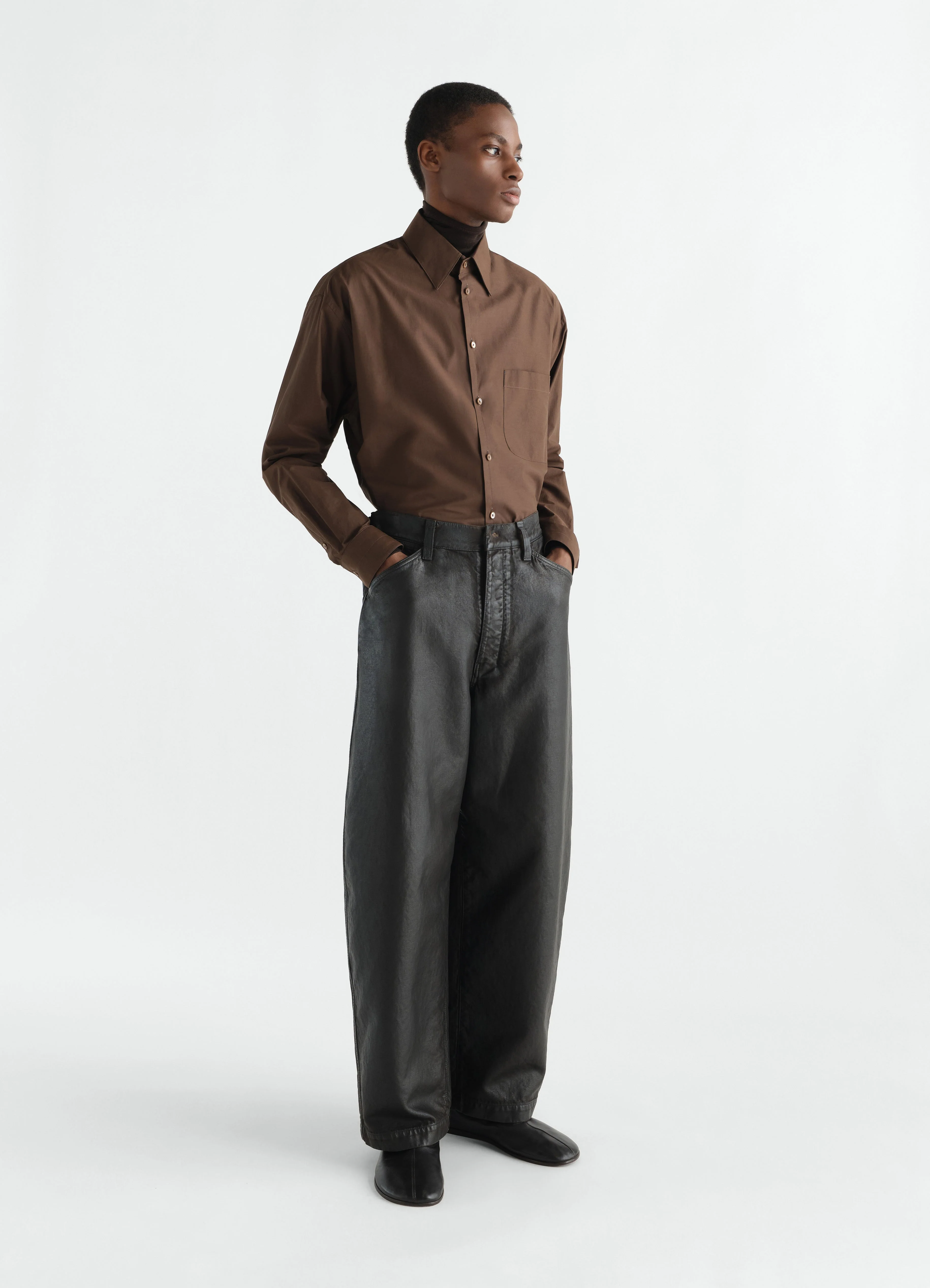 REGULAR SHIRT IN WASHED COTTON SILK - Image 2