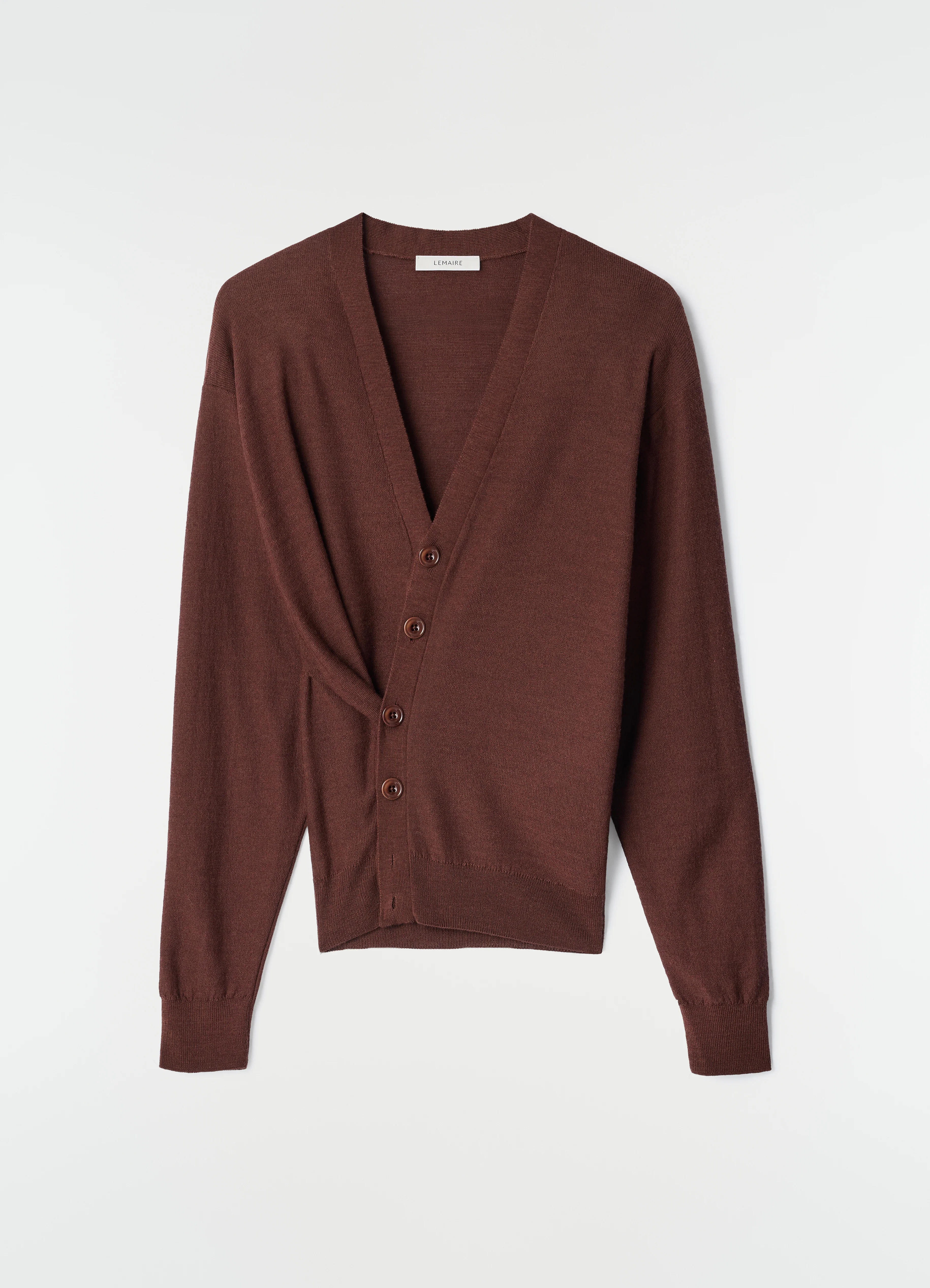 RELAXED TWISTED CARDIGAN IN MERINO BLEND - Image 8
