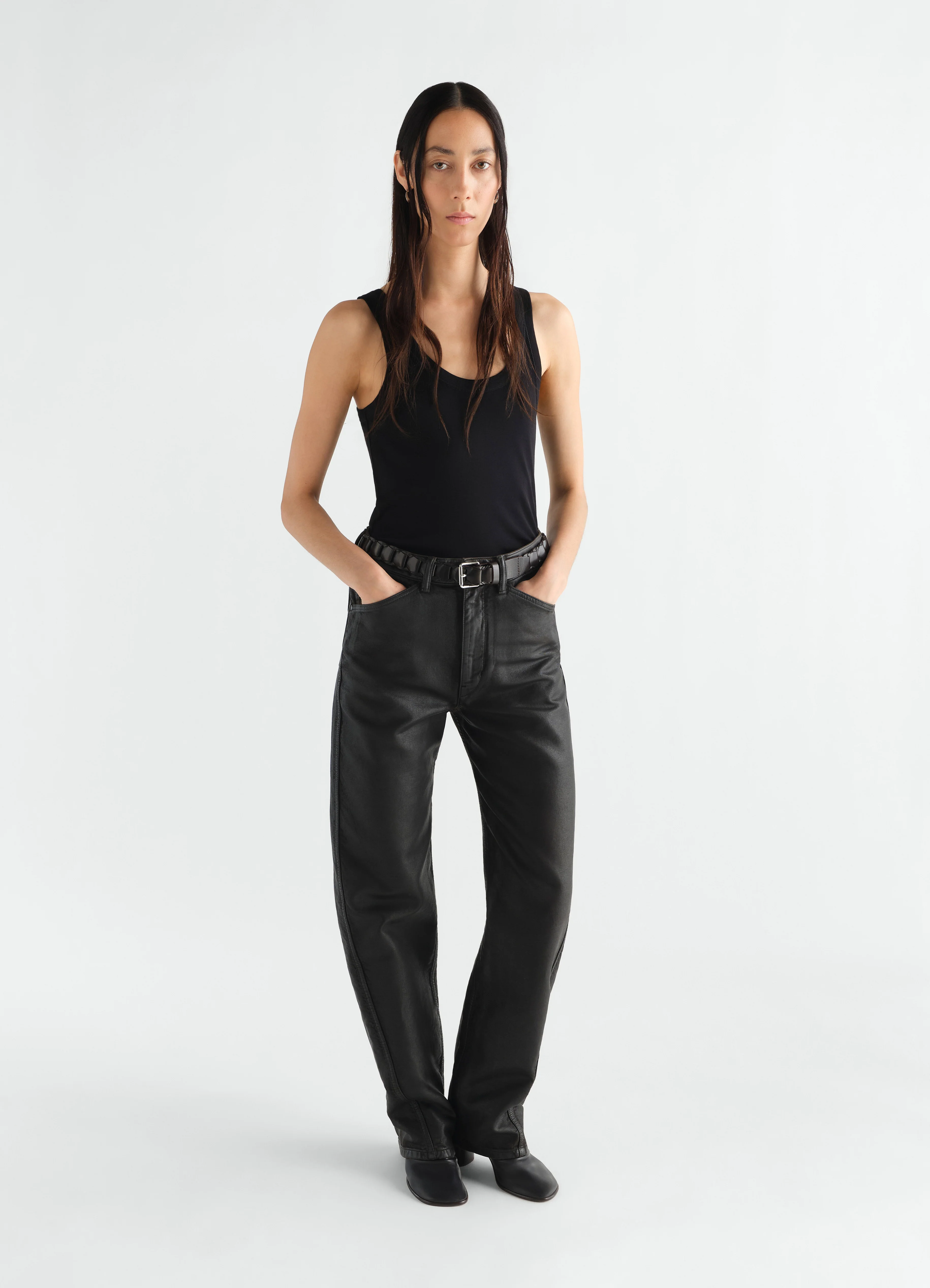 RIB TANK TOP IN JERSEY - Image 2