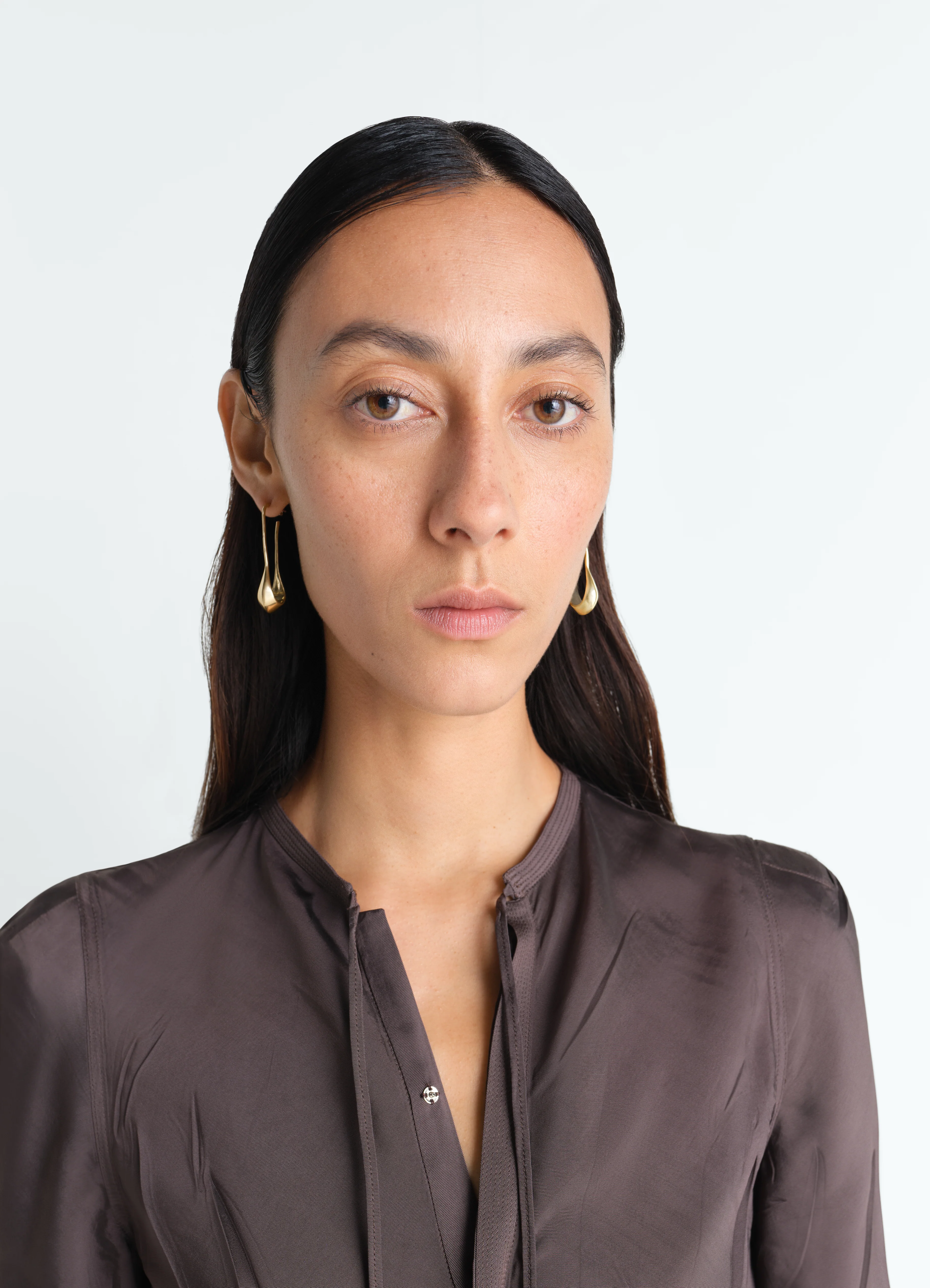 SHORT DROP EARRINGS IN VERMEIL - Image 2