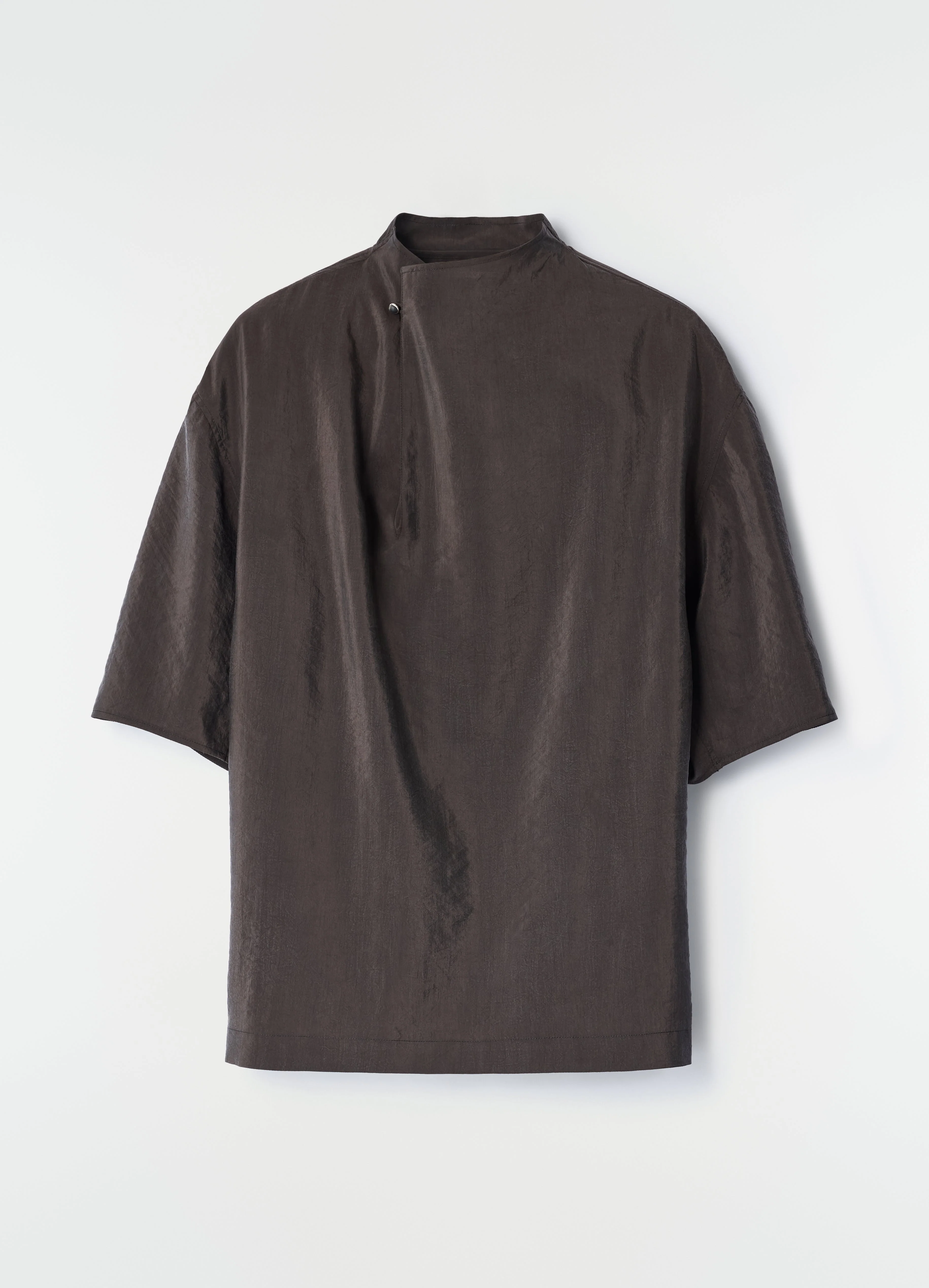 SOFT COLLAR TOP IN DRY SILK - Image 6