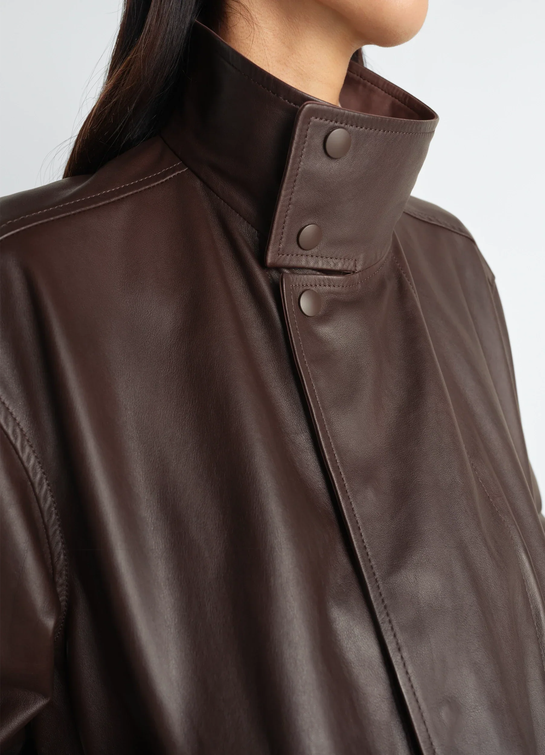 SOFT LEATHER BLOUSON IN PAPER LEATHER - Image 6