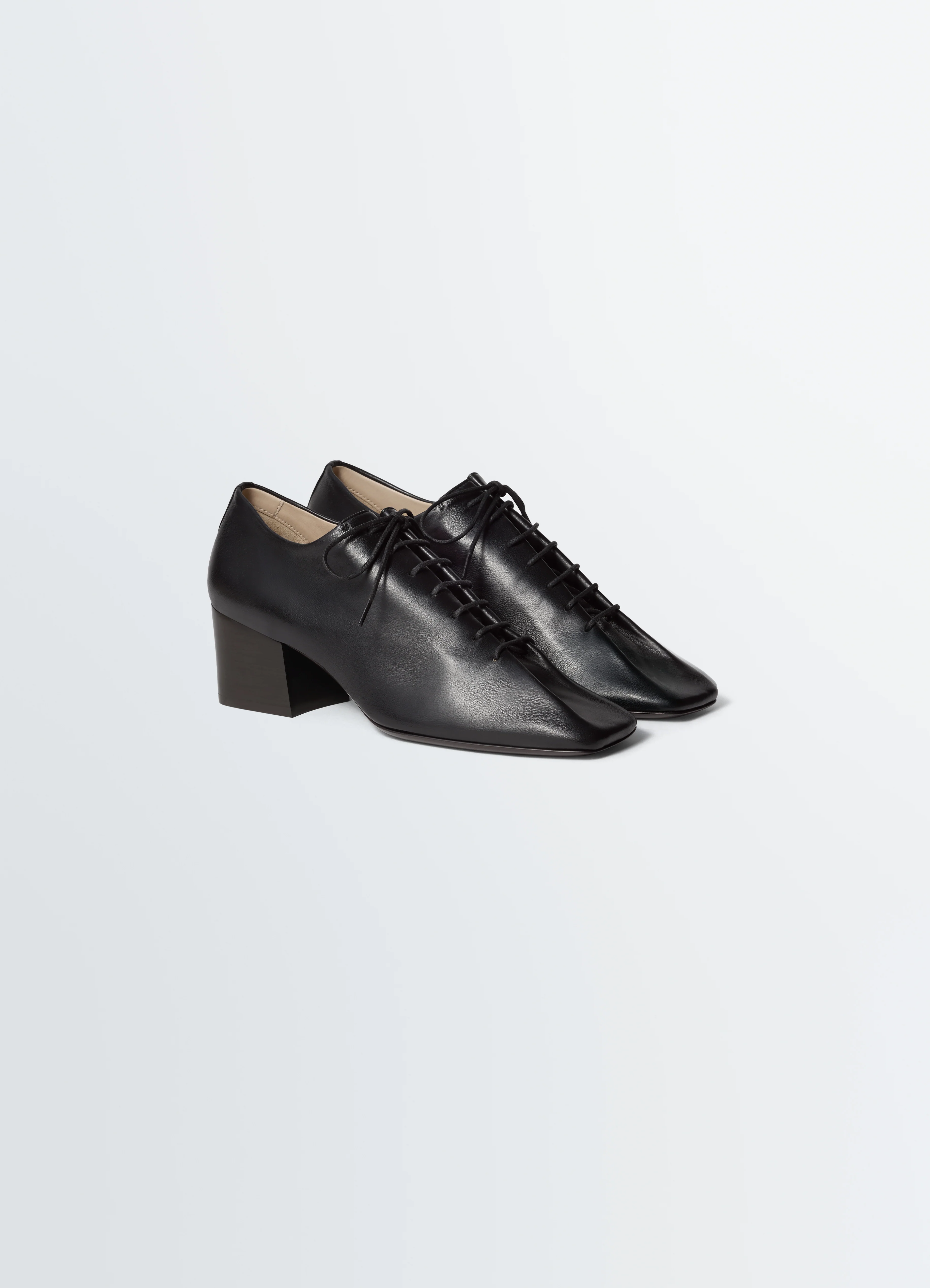 SOURIS CLASSIC DERBIES 55MM HEEL IN LEATHER - Image 3