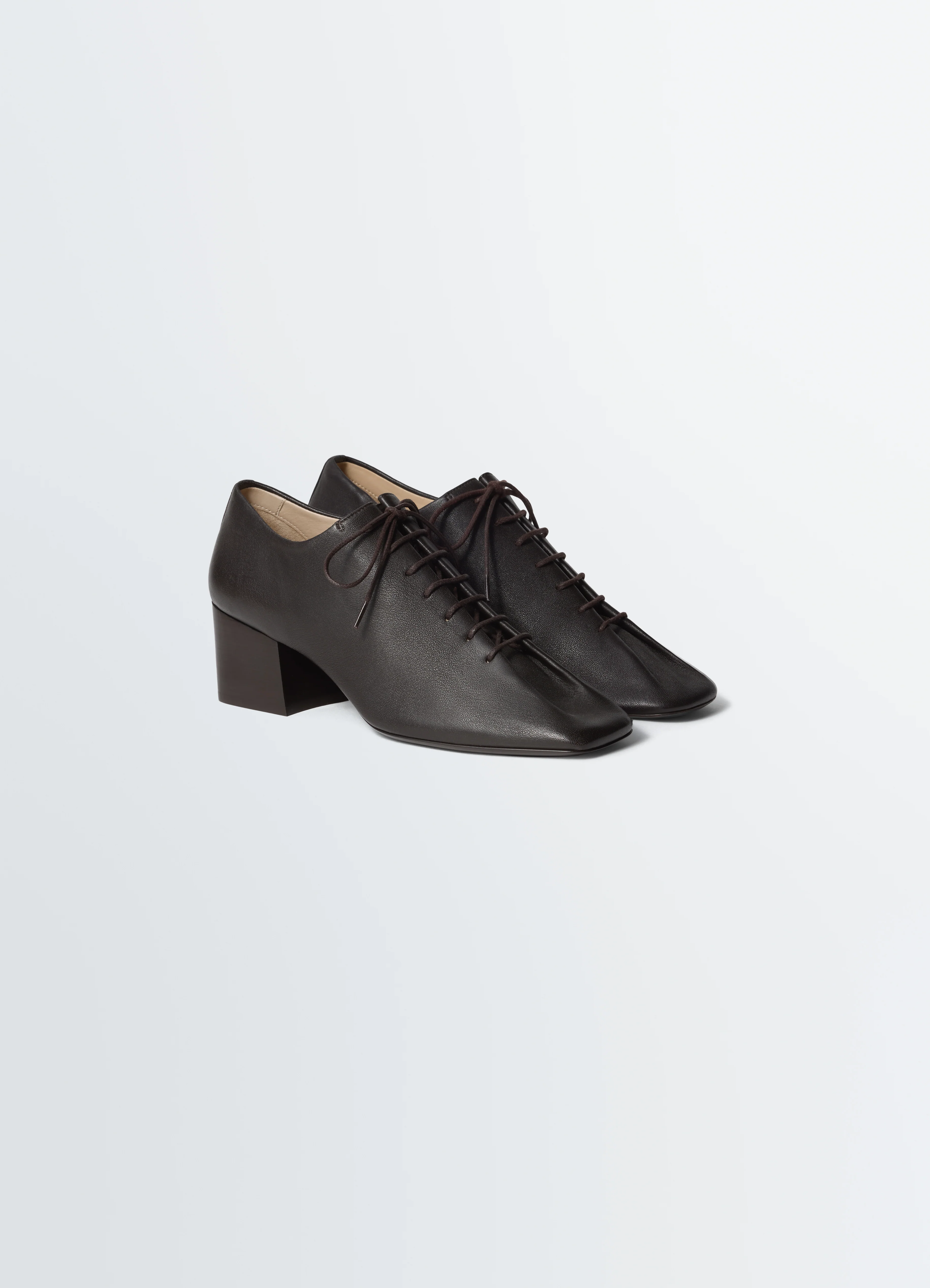 SOURIS CLASSIC DERBIES 55MM HEEL IN LEATHER - Image 3