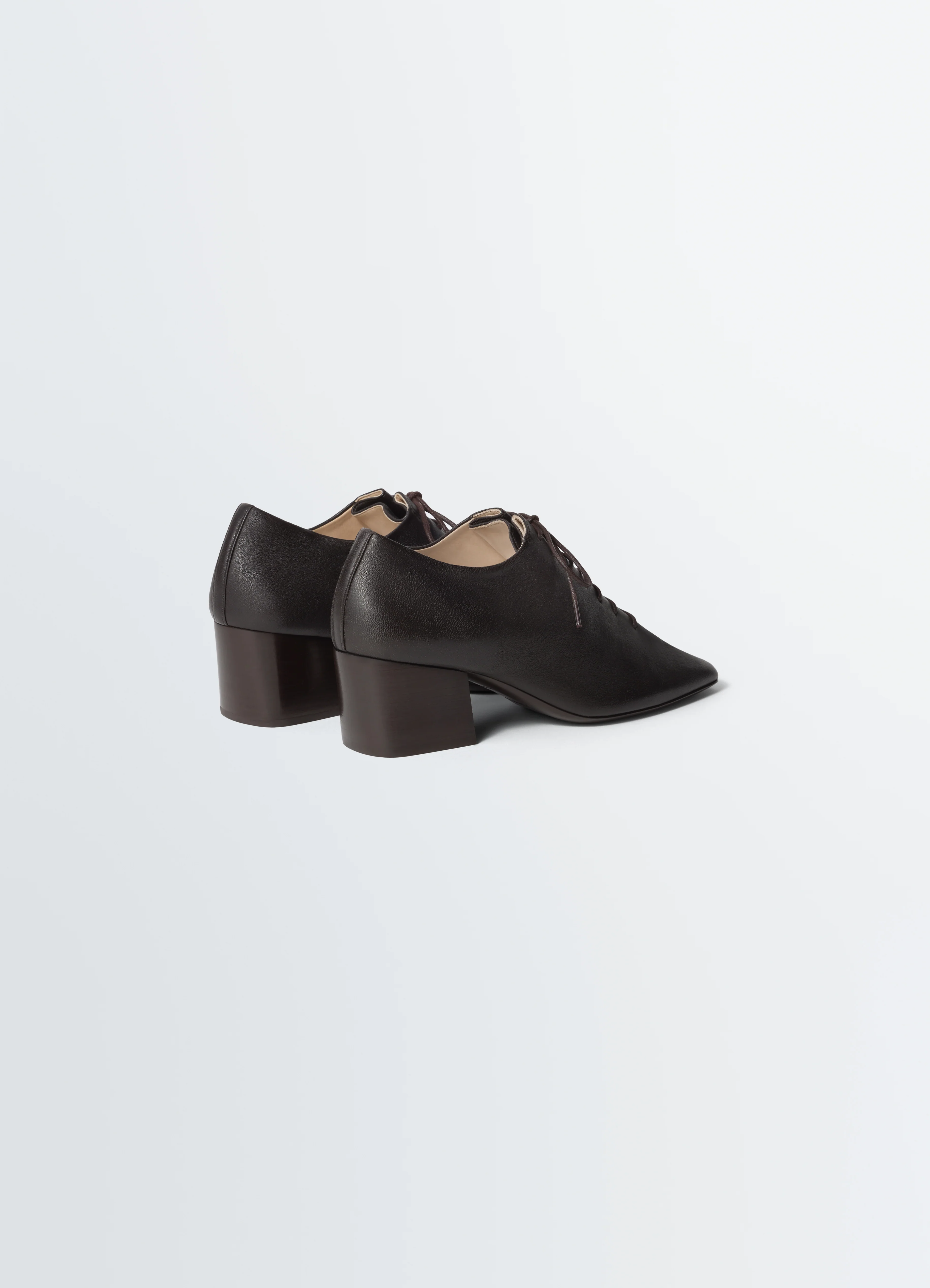 SOURIS CLASSIC DERBIES 55MM HEEL IN LEATHER - Image 4