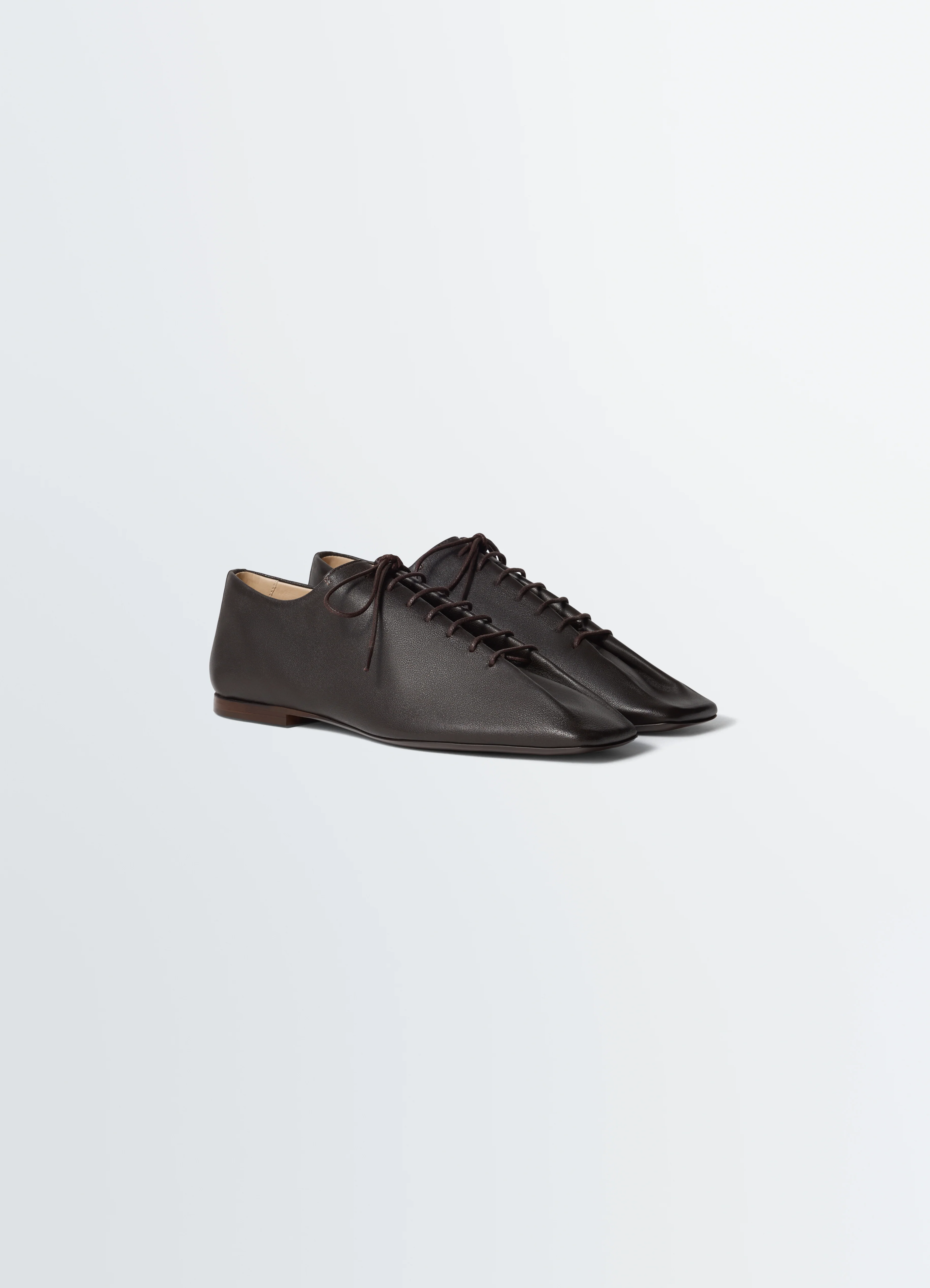 SOURIS FLAT CLASSIC DERBIES IN LEATHER - Image 3
