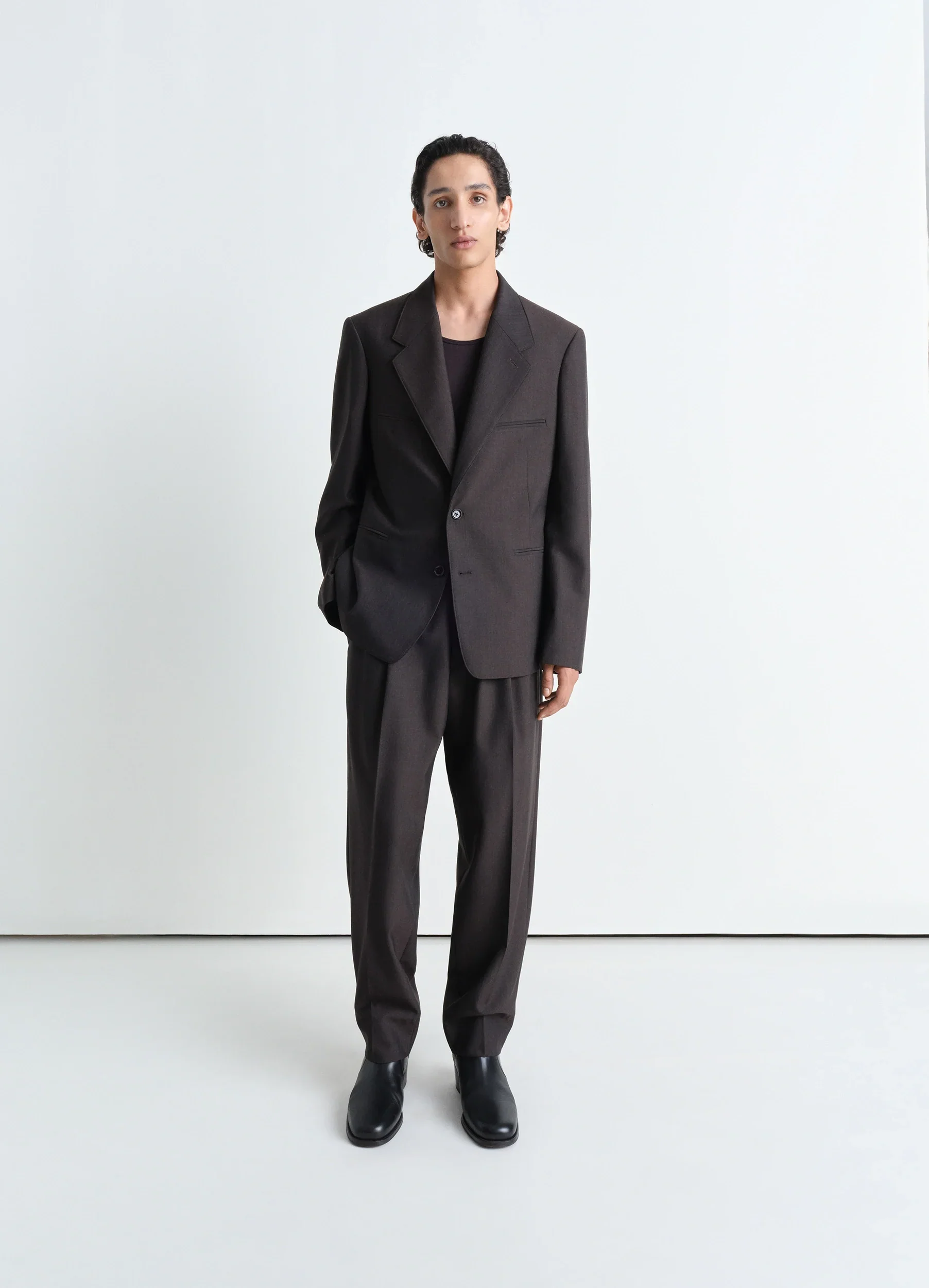 TAILORED SINGLE BREASTED JACKET IN POLYWOOL - Image 2