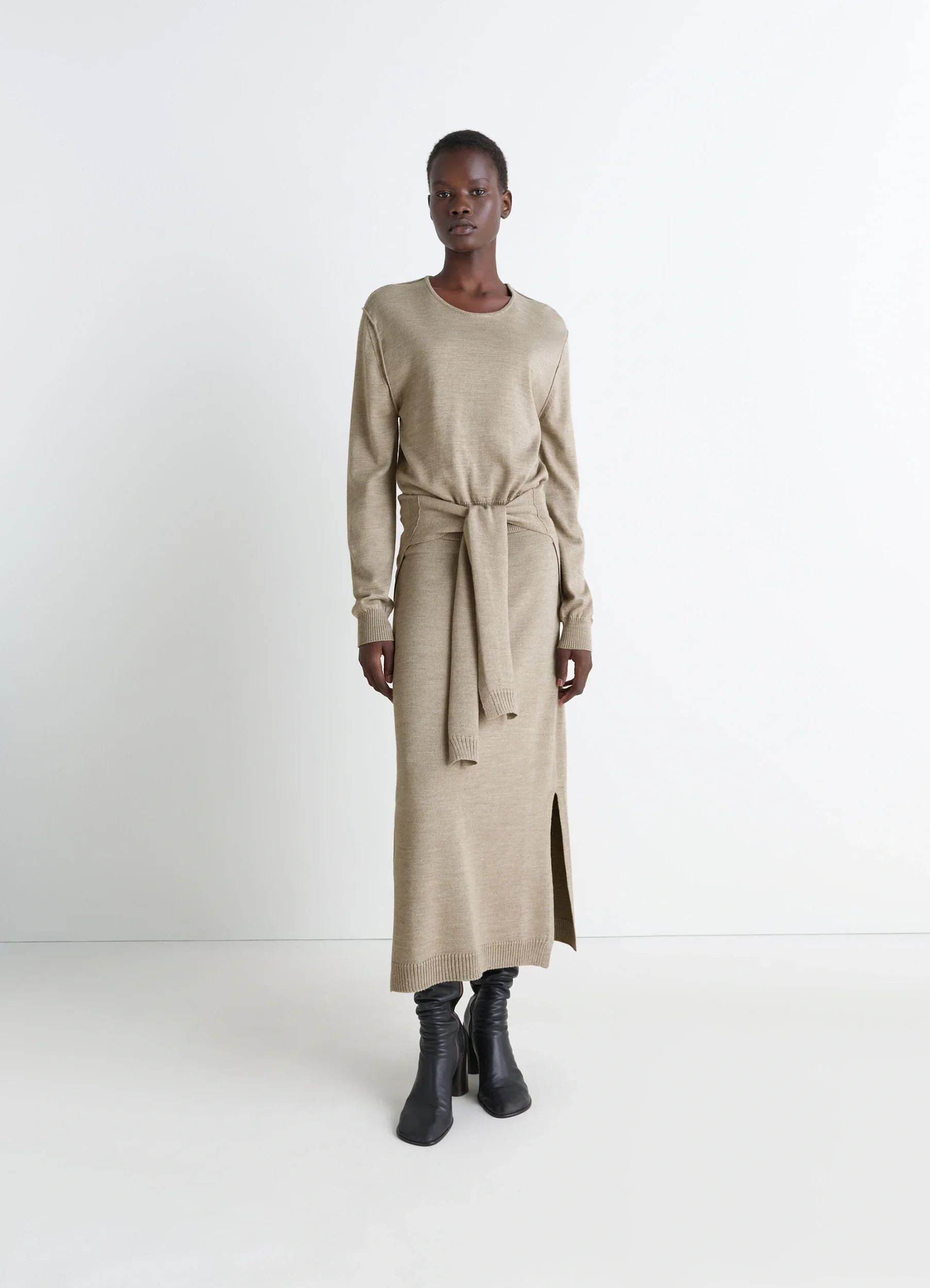 TROMPE L'OEIL CREW NECK JUMPER - Image 2