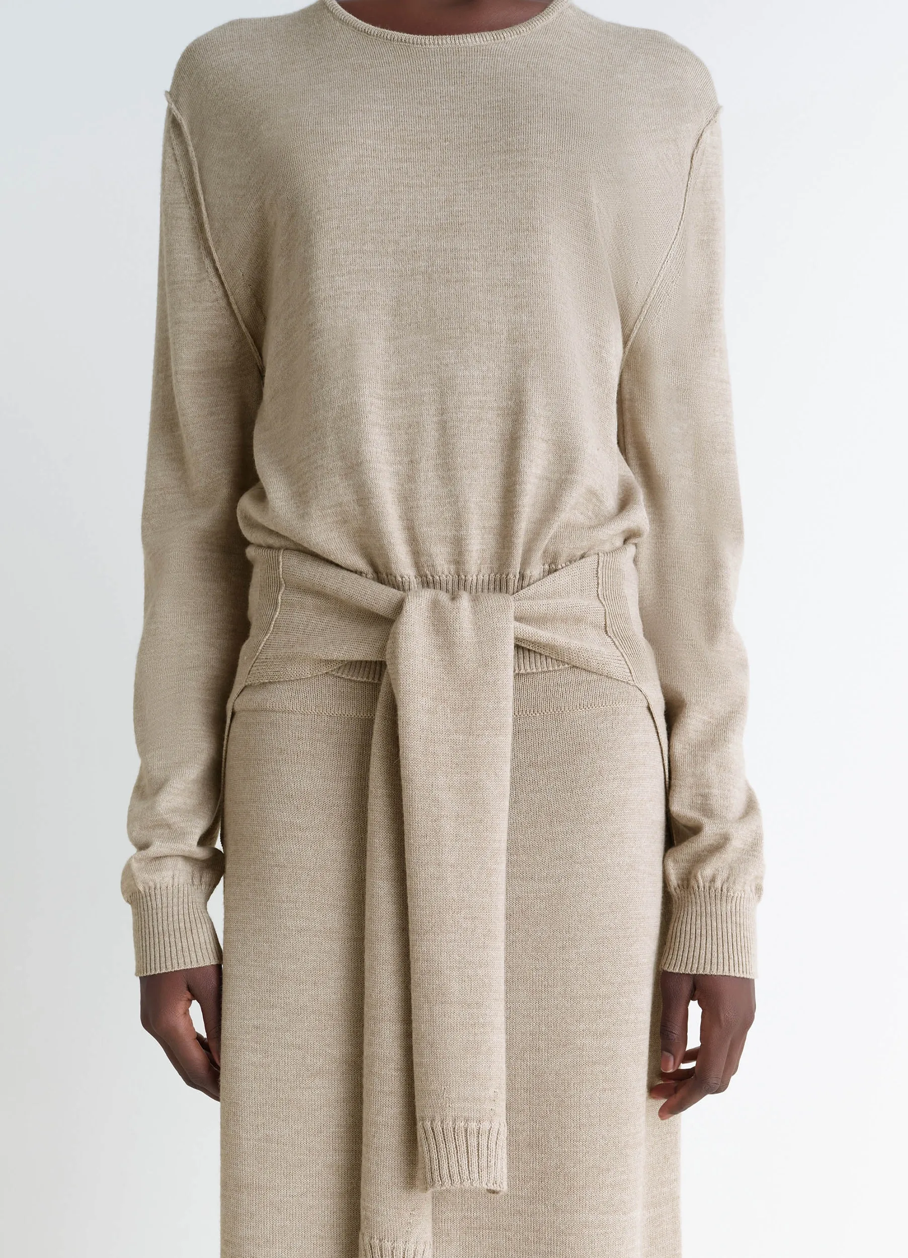 TROMPE L'OEIL CREW NECK JUMPER - Image 3