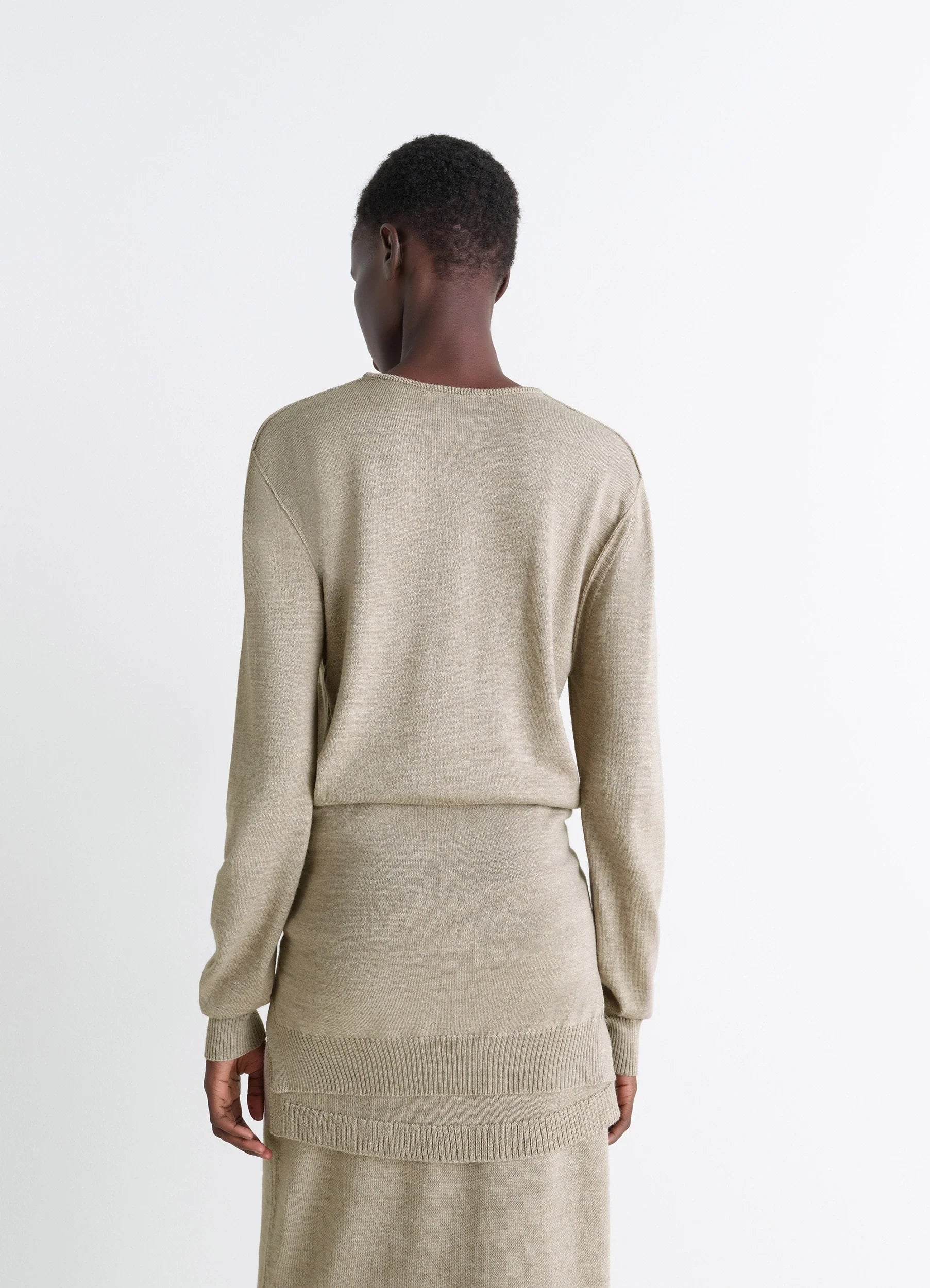 TROMPE L'OEIL CREW NECK JUMPER - Image 4