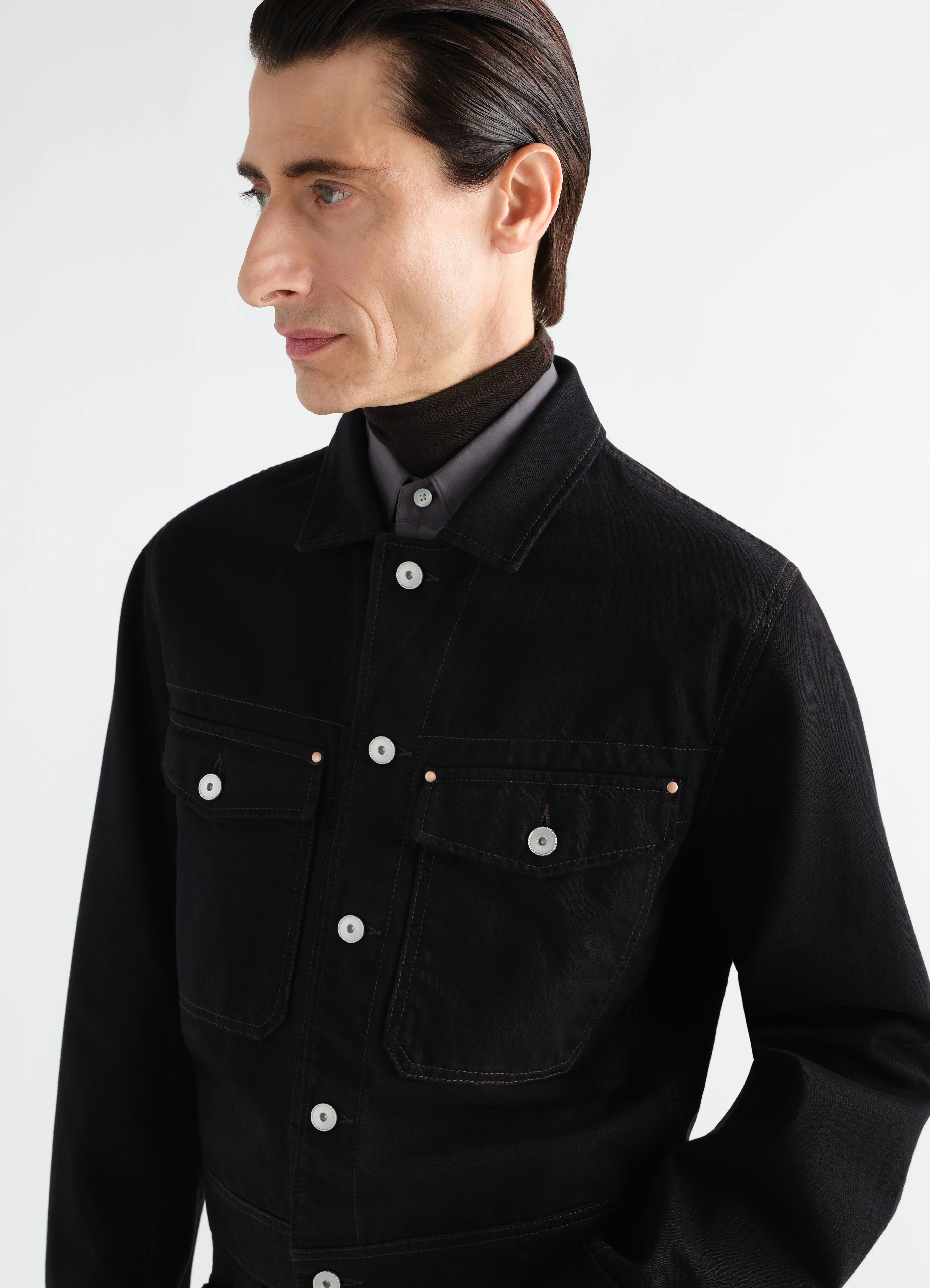 TRUCKER JACKET IN DENIM - Image 3