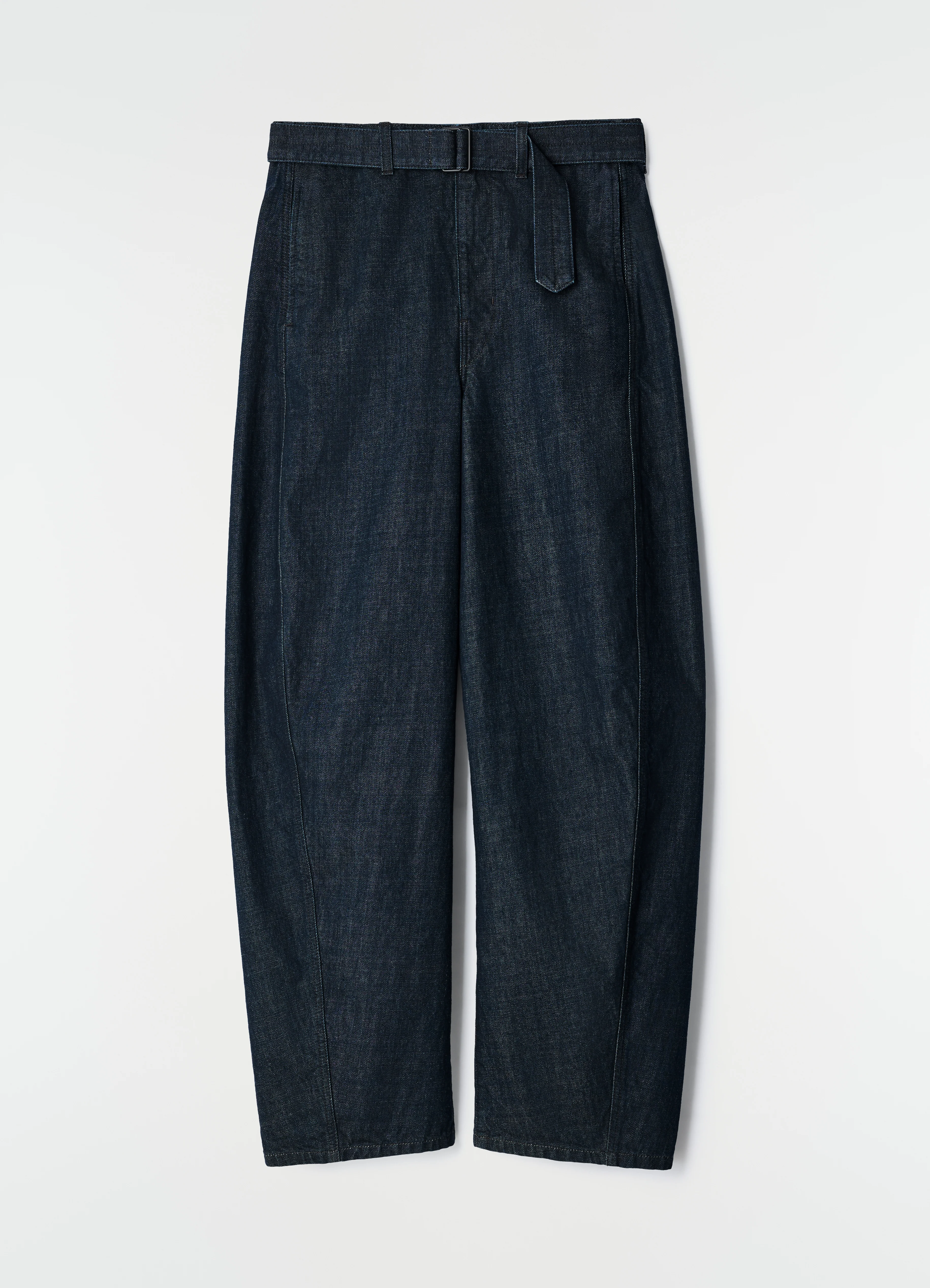 TWISTED BELTED PANTS IN DENIM - Image 8