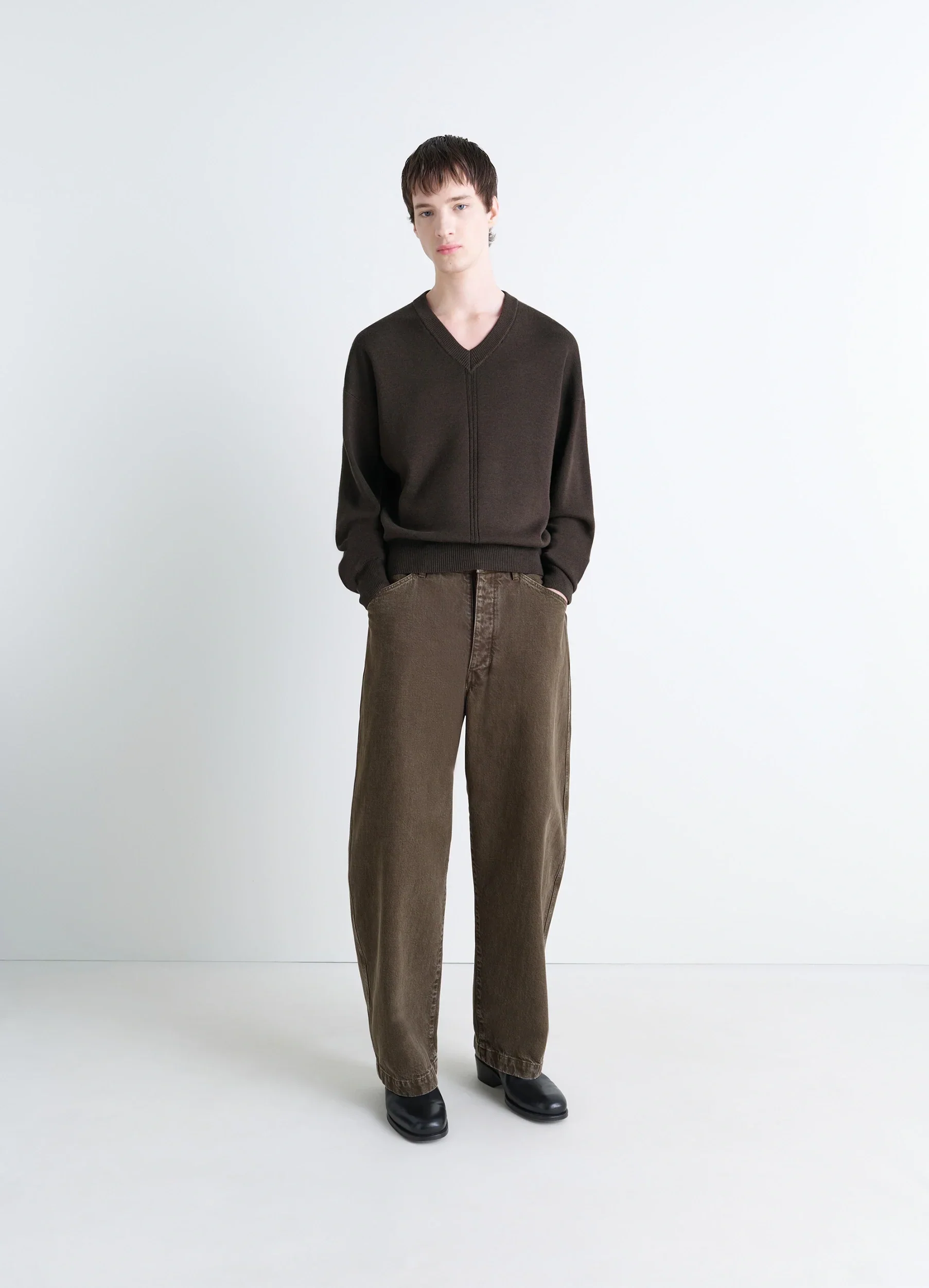V NECK SWEATER - Image 2