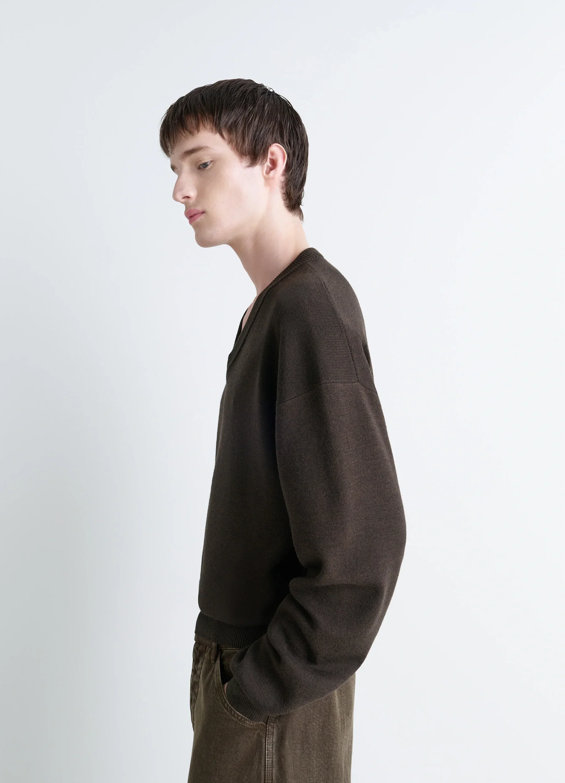V NECK SWEATER - Image 5