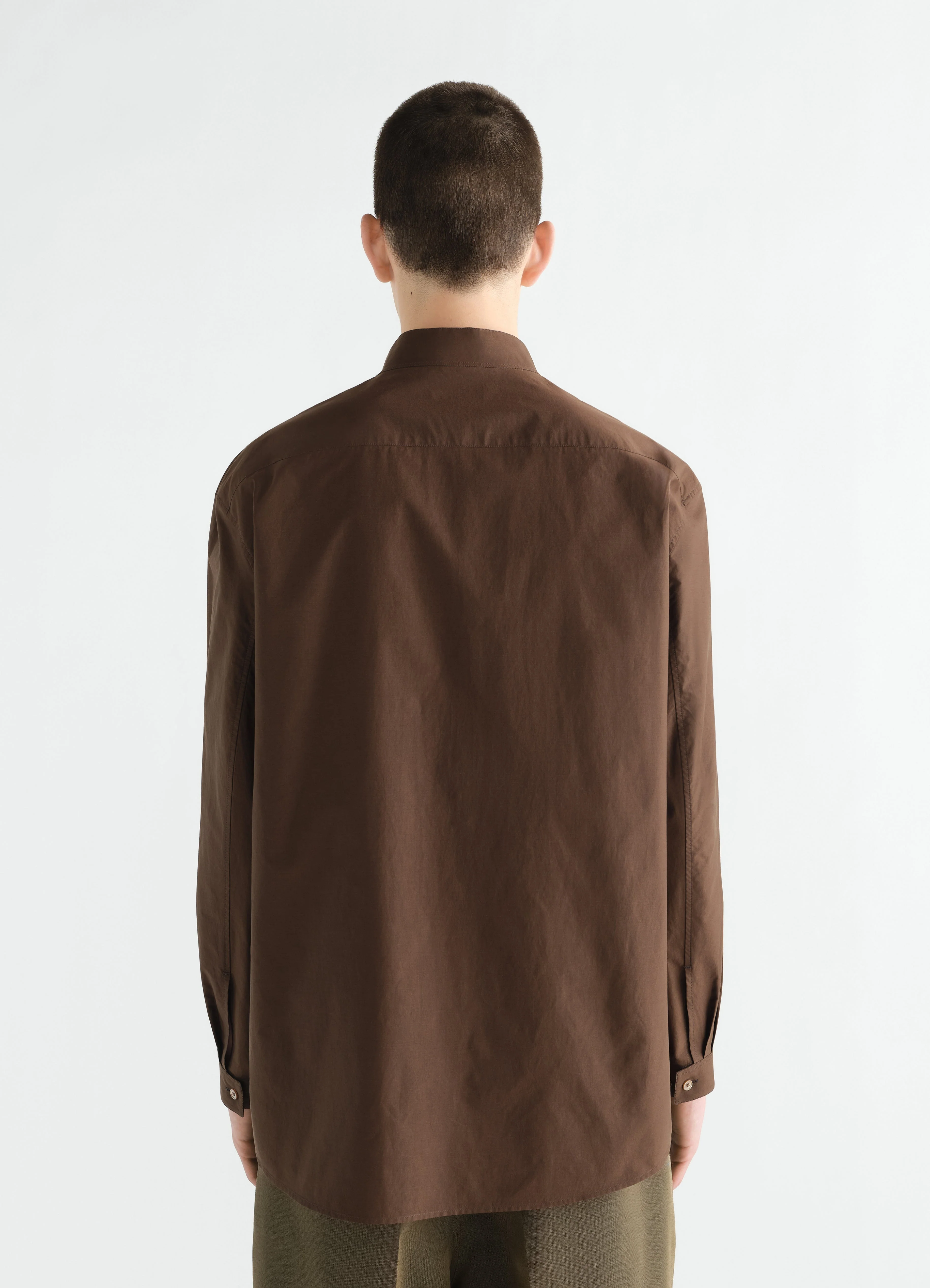 SAILOR TOP IN WASHED COTTON AND SILK BLEND - Image 5