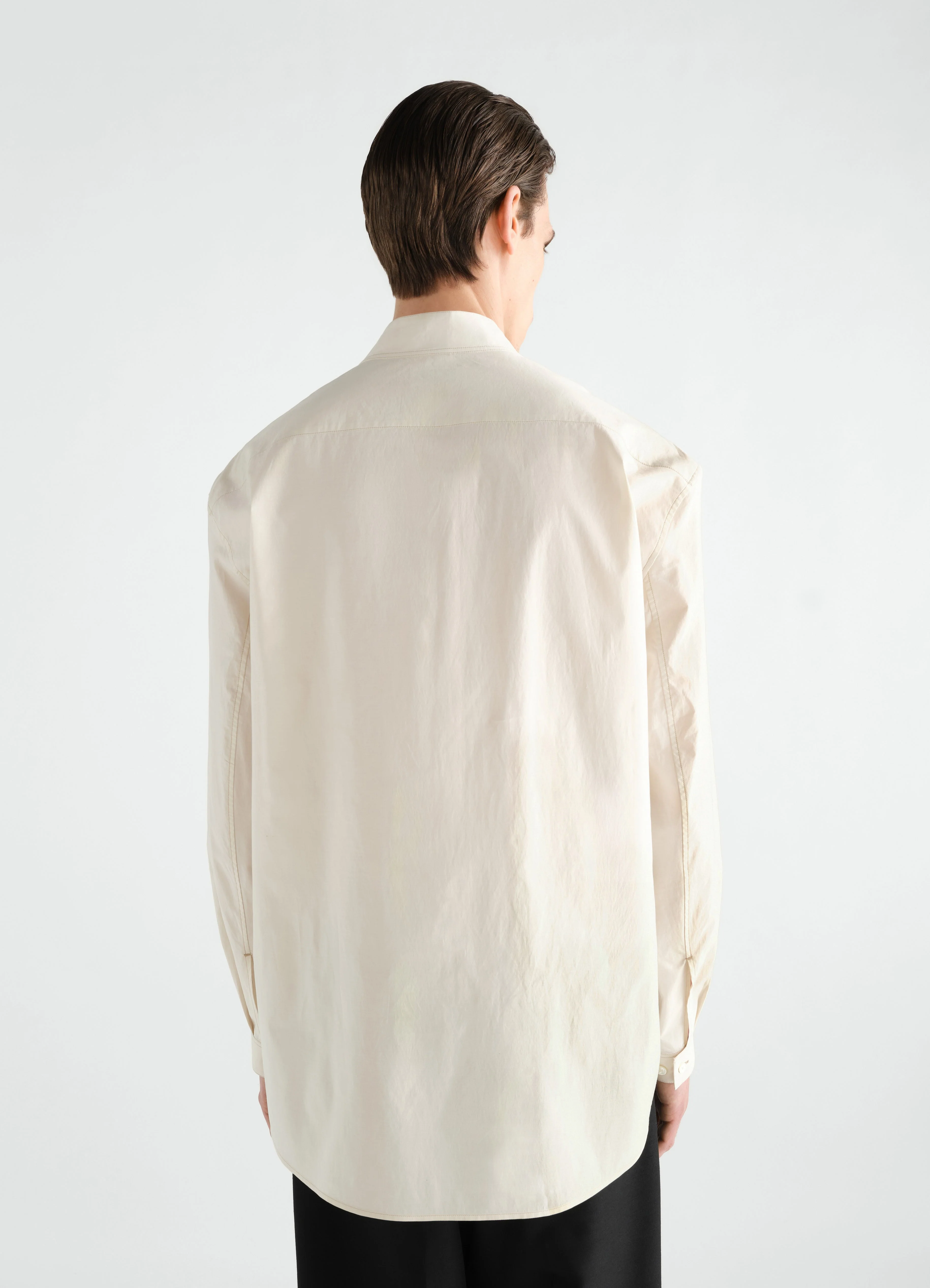 SAILOR TOP IN WASHED COTTON AND SILK BLEND - Image 6