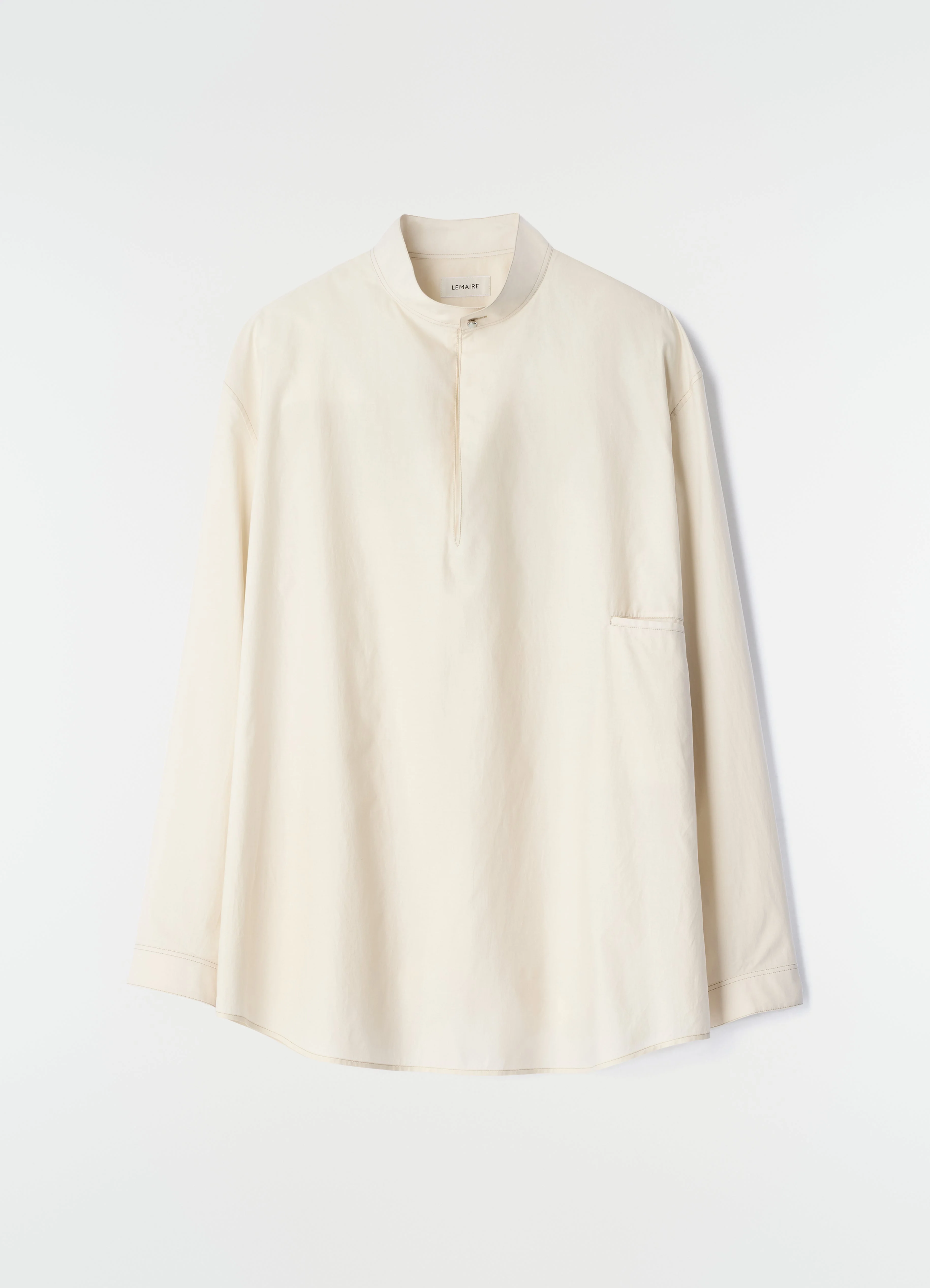 SAILOR TOP IN WASHED COTTON AND SILK BLEND - Image 8
